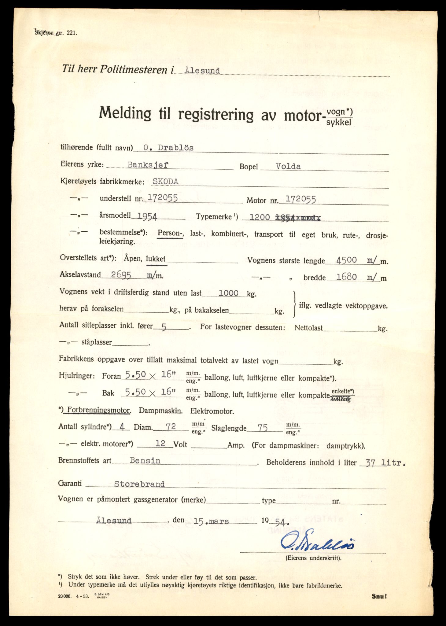 Møre og Romsdal vegkontor - Ålesund trafikkstasjon, AV/SAT-A-4099/F/Fe/L0045: Registreringskort for kjøretøy T 14320 - T 14444, 1927-1998, s. 1323
