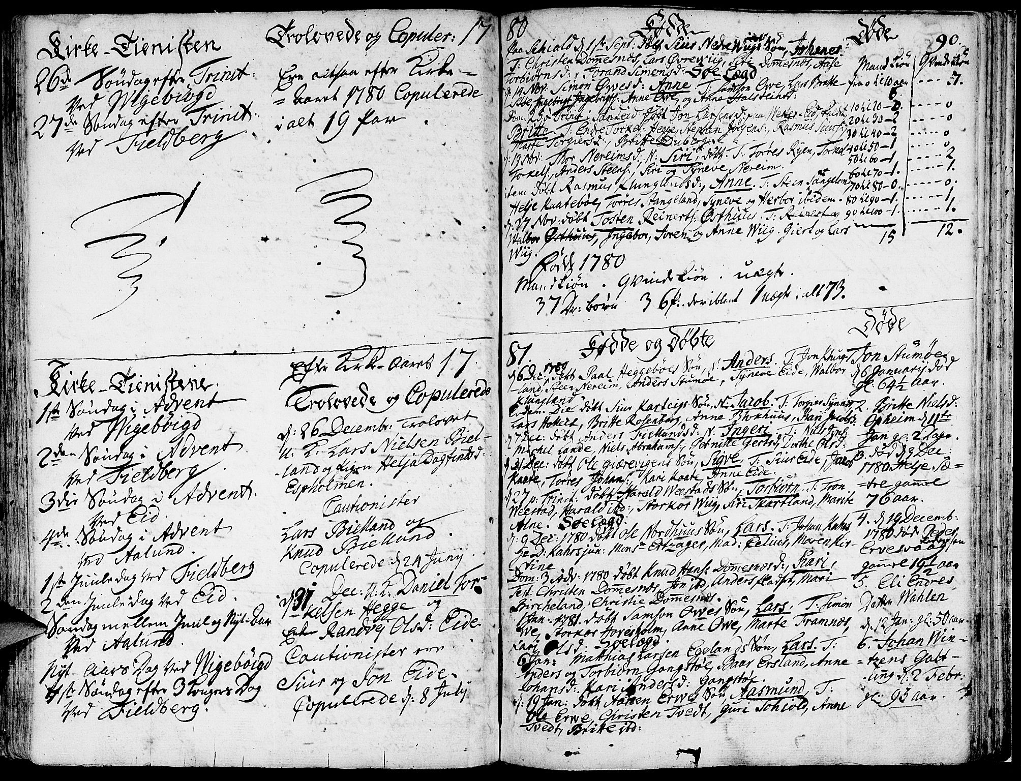 Fjelberg sokneprestembete, SAB/A-75201/H/Haa: Ministerialbok nr. A 2, 1760-1788, s. 90