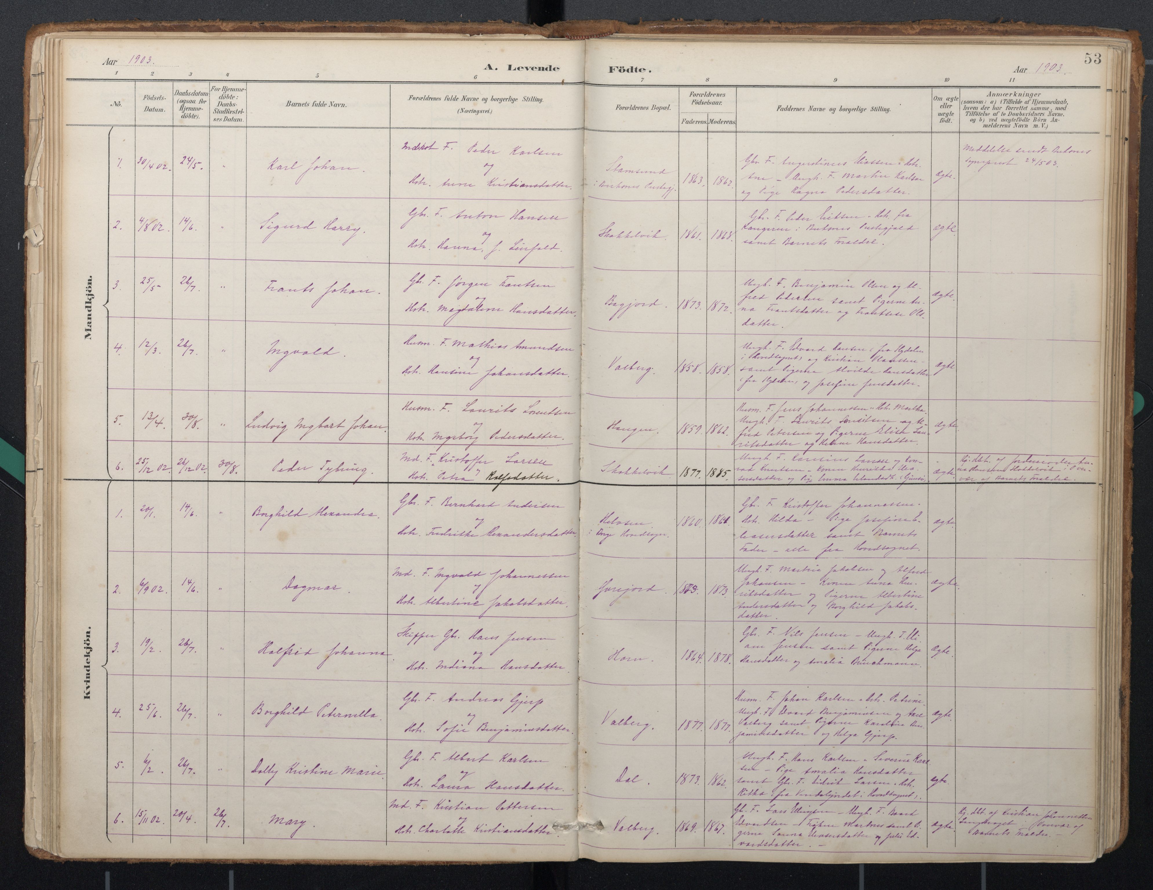 Ministerialprotokoller, klokkerbøker og fødselsregistre - Nordland, AV/SAT-A-1459/884/L1193: Ministerialbok nr. 884A01, 1888-1905, s. 53