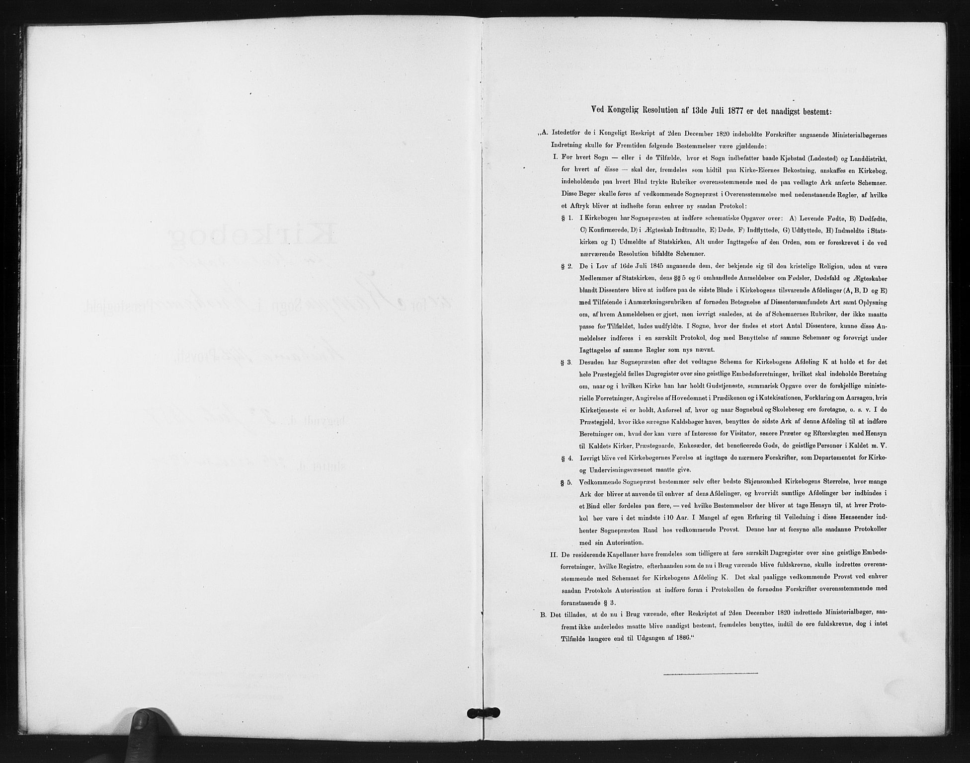 Kampen prestekontor Kirkebøker, SAO/A-10853/I/Ib/L0001: Dagregister nr. 1, 1887-1900