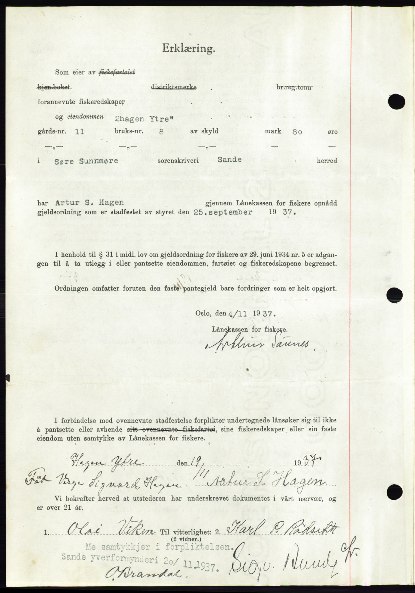 Søre Sunnmøre sorenskriveri, AV/SAT-A-4122/1/2/2C/L0064: Pantebok nr. 58, 1937-1938, Dagboknr: 1773/1937