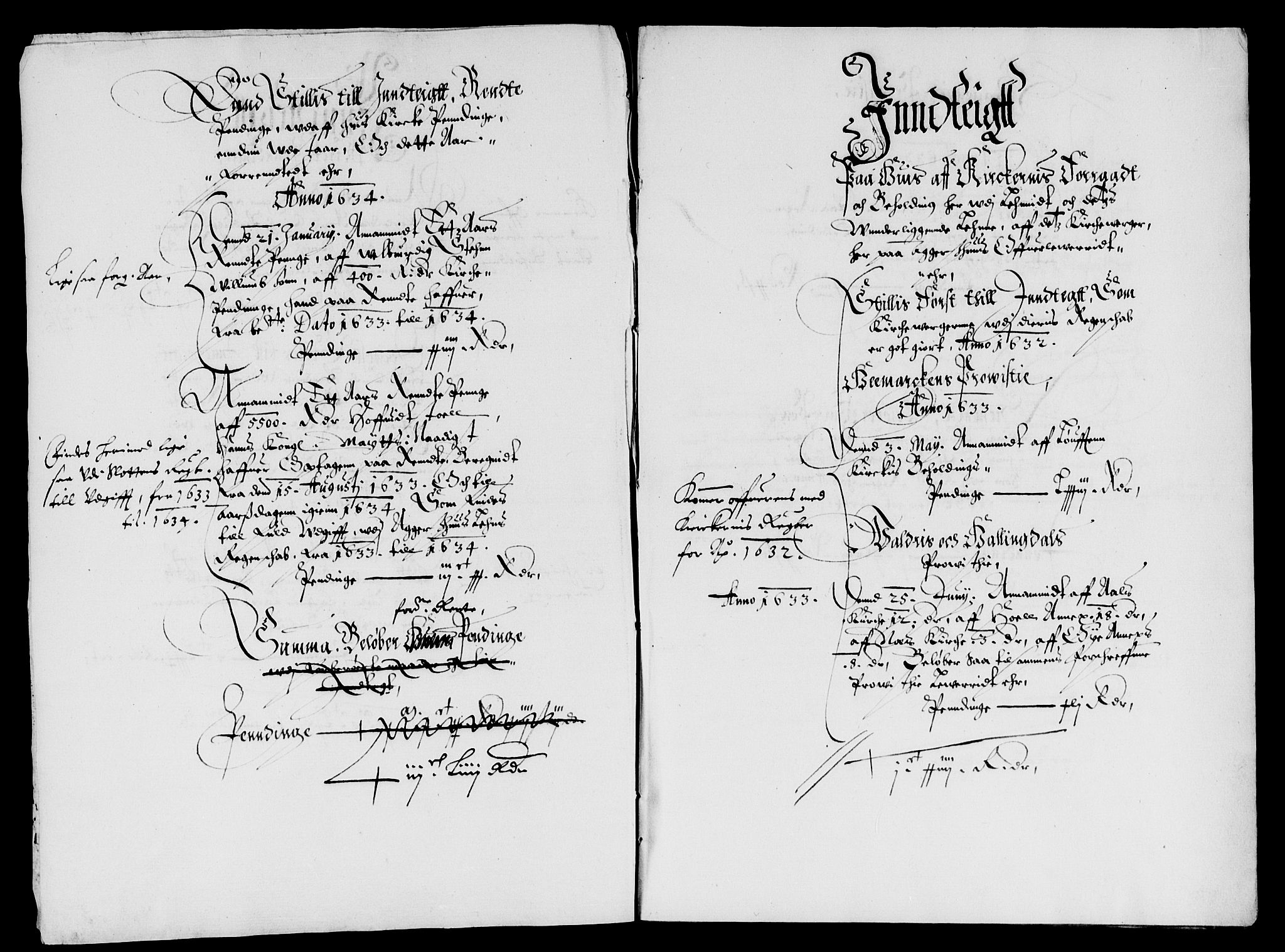 Rentekammeret inntil 1814, Reviderte regnskaper, Lensregnskaper, AV/RA-EA-5023/R/Rb/Rba/L0117: Akershus len, 1632-1634