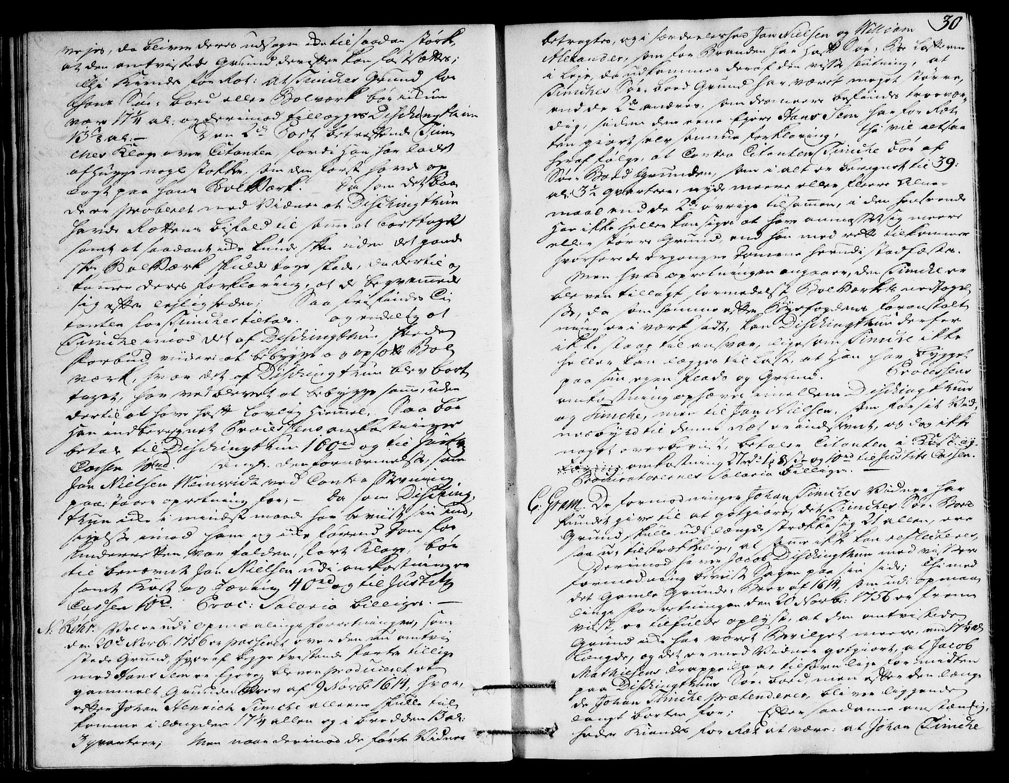 Overhoffretten 1667-1797, AV/RA-EA-2884/Ac/L0196: Voteringsprotokoll, 1759, s. 29b-30a