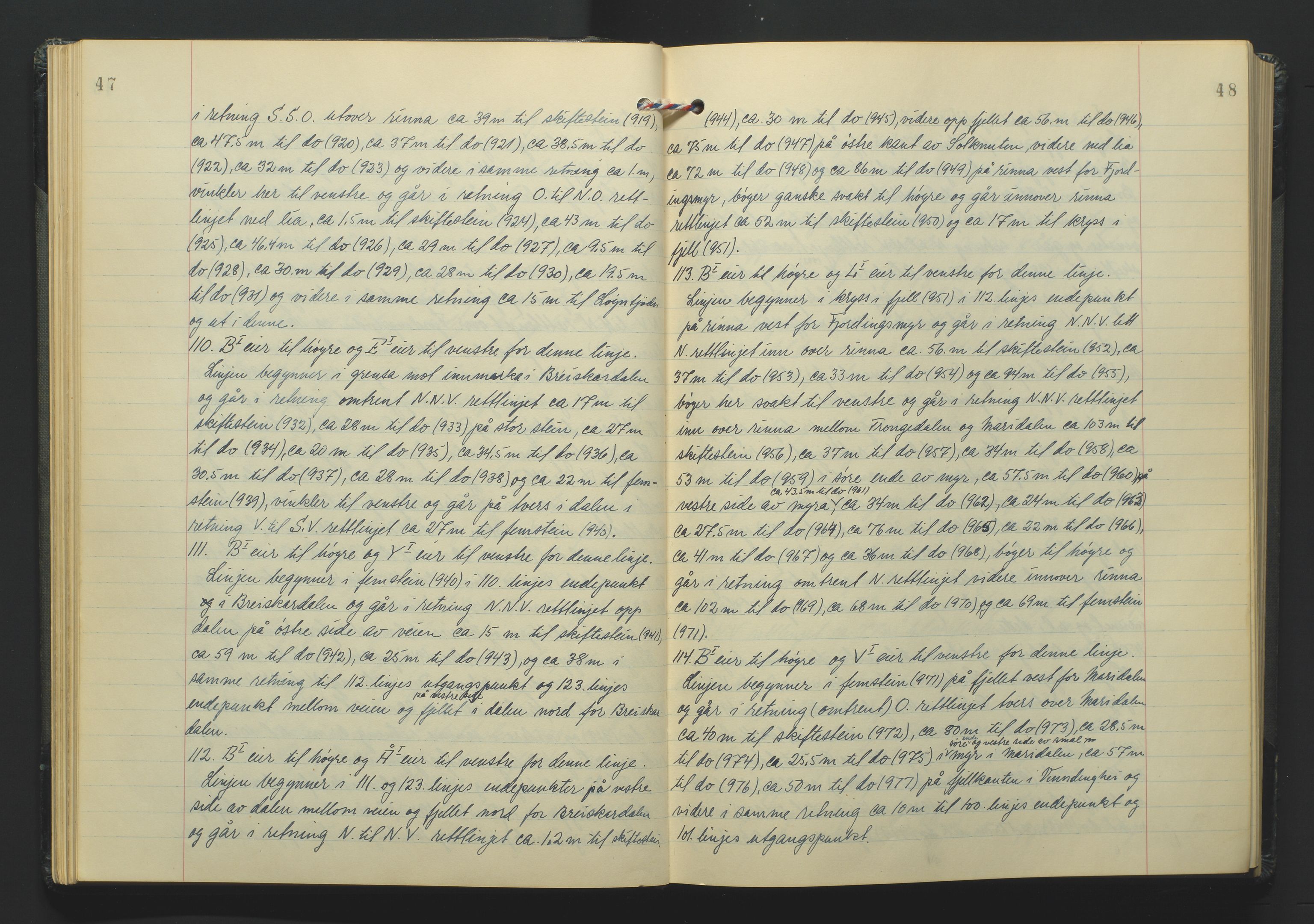 Lista jordskifterett, AV/SAK-1541-0005/F/Fa/L0003: Jordskifterettsbok Flekkefjord domssokn, med gårdsregister nr 9, 1956-1963, s. 47-48