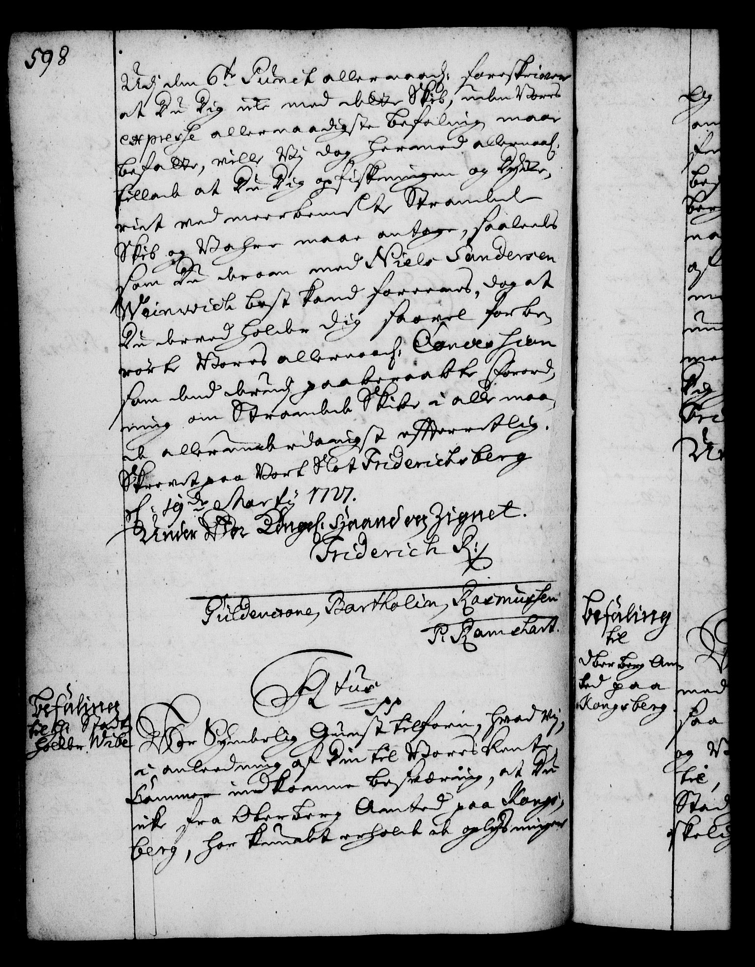 Rentekammeret, Kammerkanselliet, AV/RA-EA-3111/G/Gg/Gga/L0002: Norsk ekspedisjonsprotokoll med register (merket RK 53.2), 1723-1727, s. 598