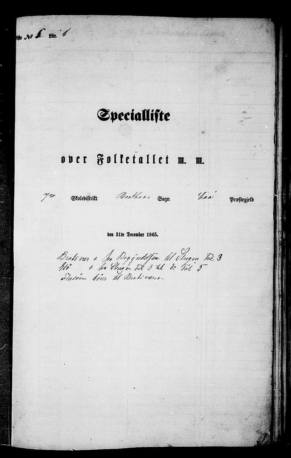 RA, Folketelling 1865 for 1573P Edøy prestegjeld, 1865, s. 113