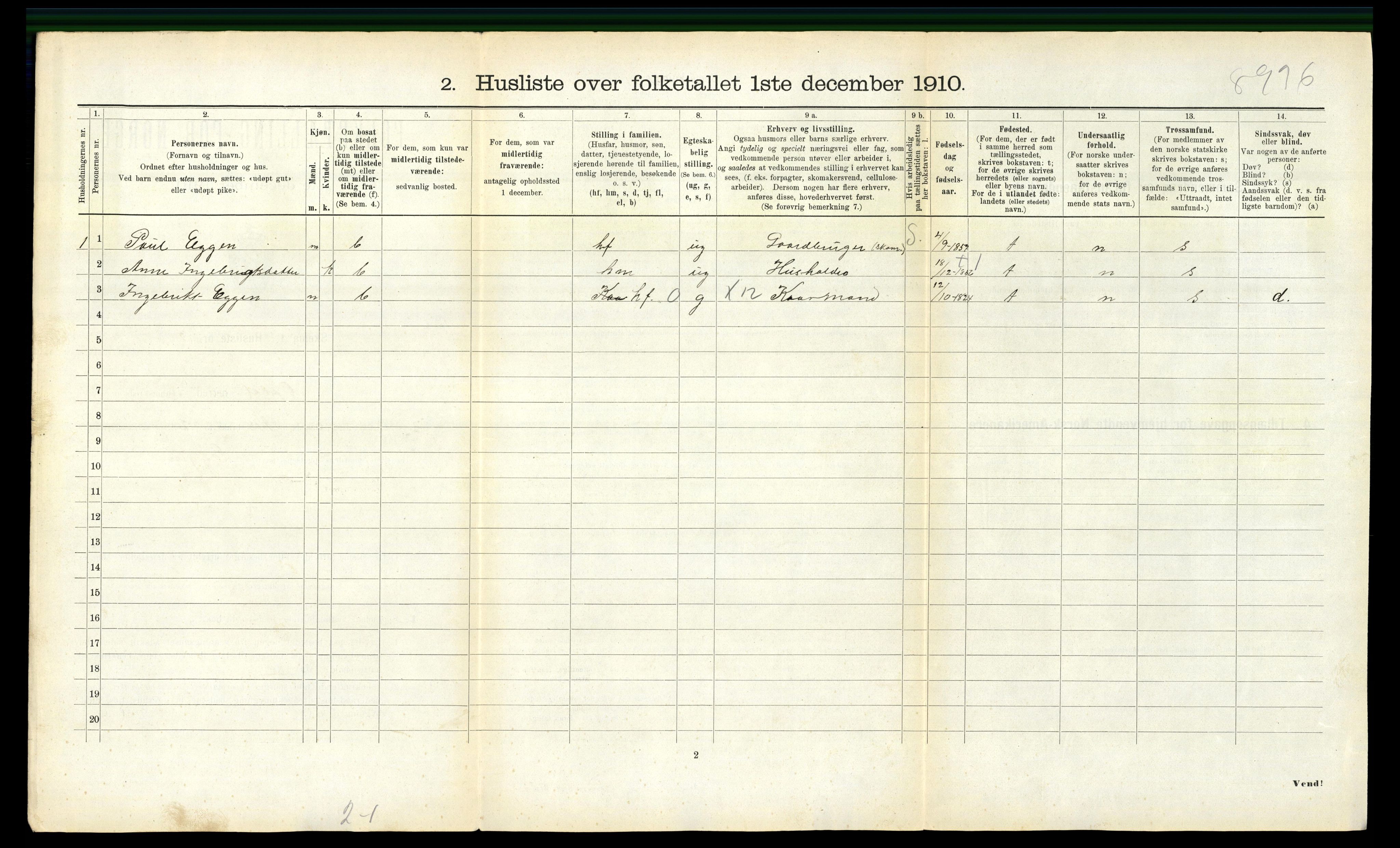 RA, Folketelling 1910 for 1634 Oppdal herred, 1910, s. 876