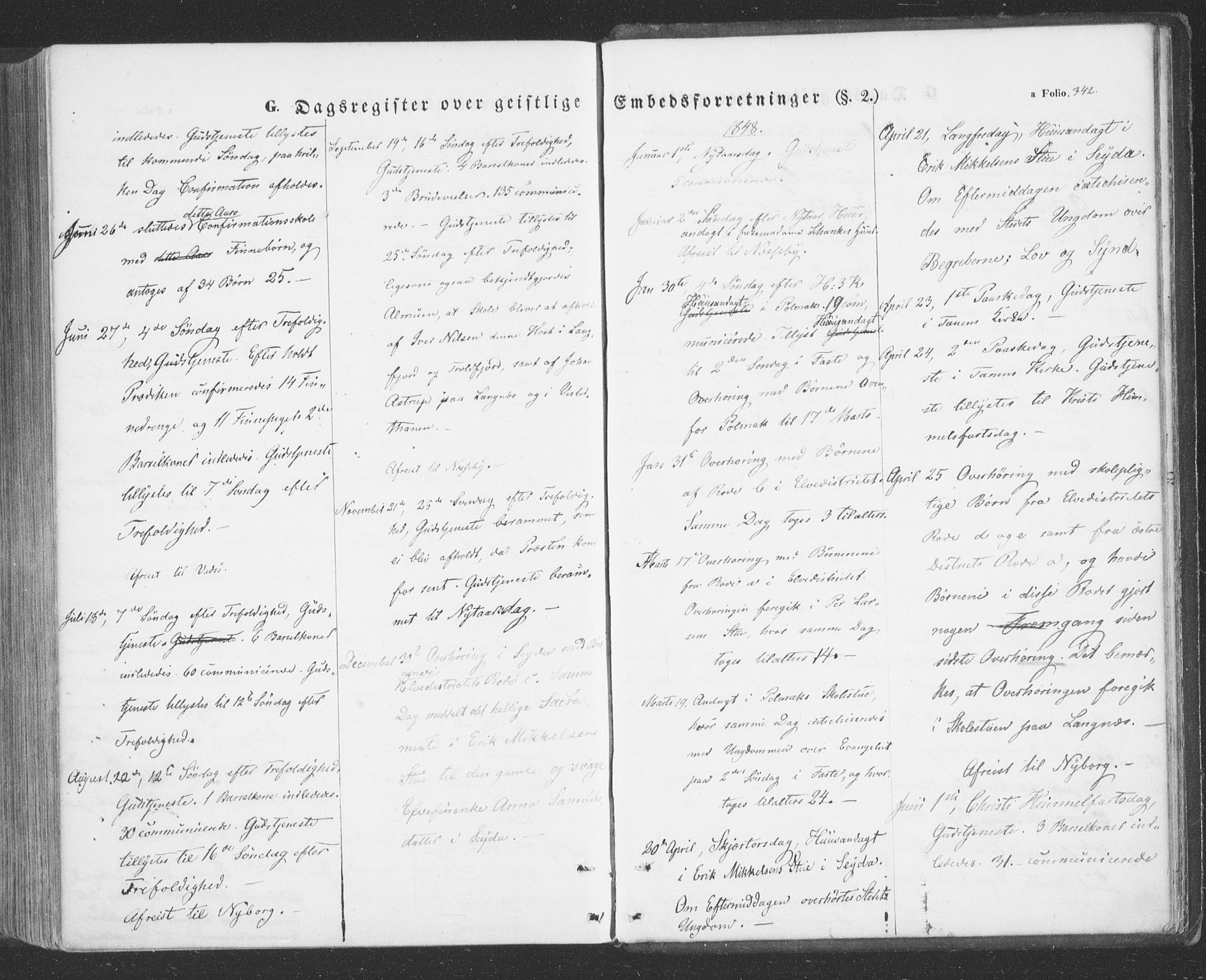 Tana sokneprestkontor, SATØ/S-1334/H/Ha/L0001kirke: Ministerialbok nr. 1, 1846-1861, s. 342