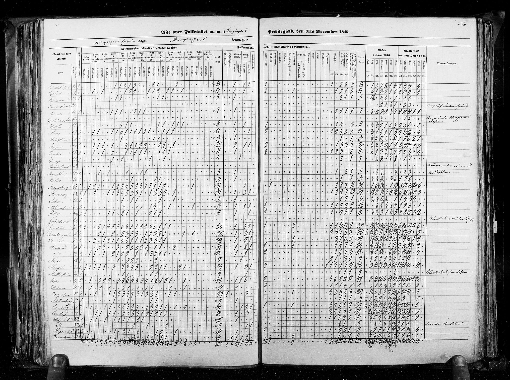 RA, Folketellingen 1845, bind 3: Hedemarken amt og Kristians amt, 1845, s. 256