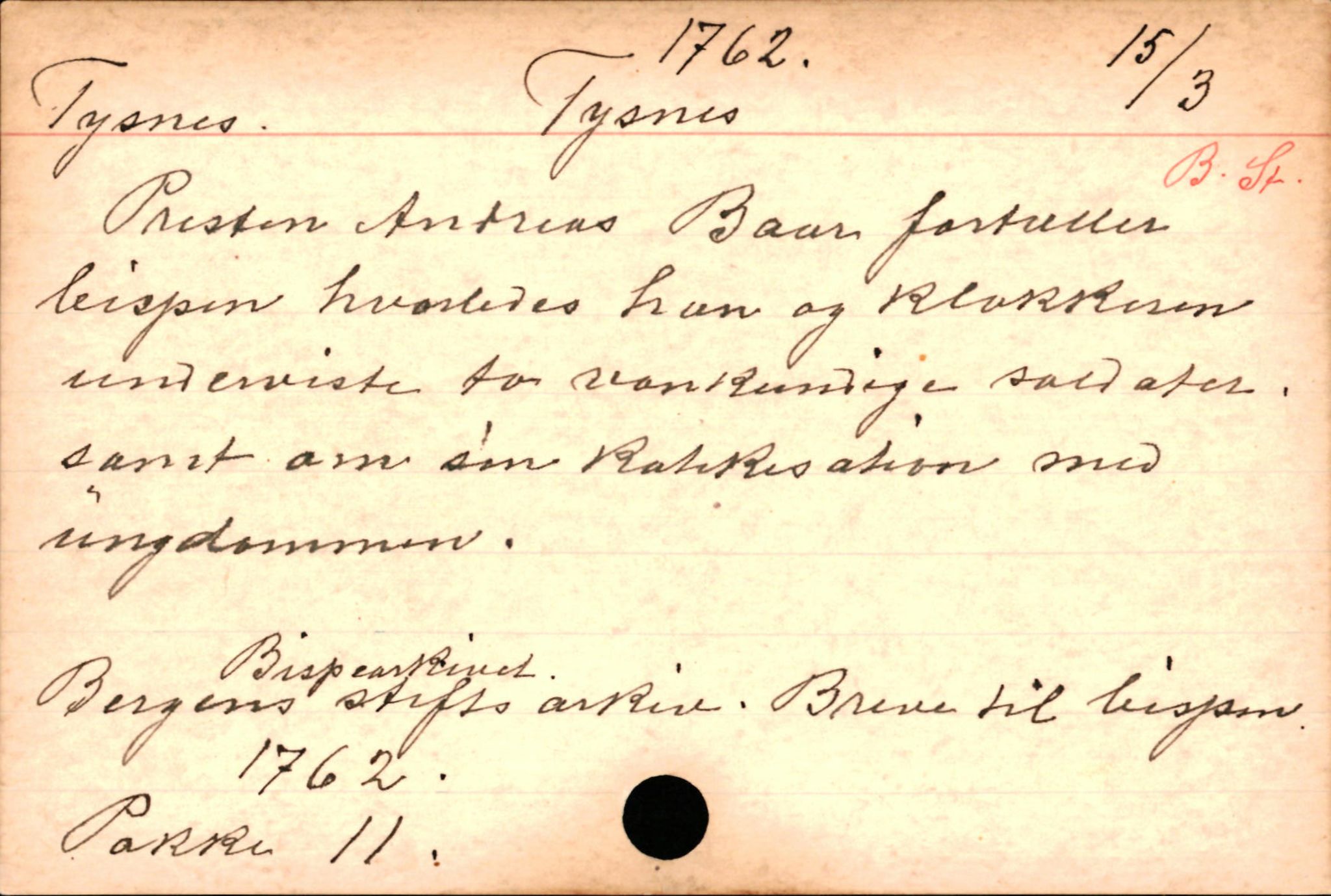 Haugen, Johannes - lærer, AV/SAB-SAB/PA-0036/01/L0001: Om klokkere og lærere, 1521-1904, s. 2539