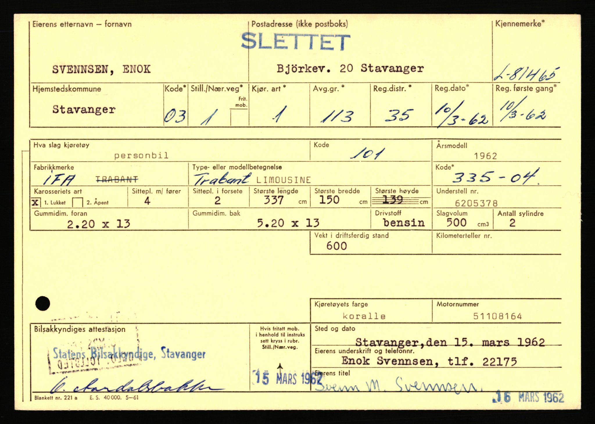 Stavanger trafikkstasjon, AV/SAST-A-101942/0/F/L0071: L-80500 - L-82199, 1930-1971, s. 1659