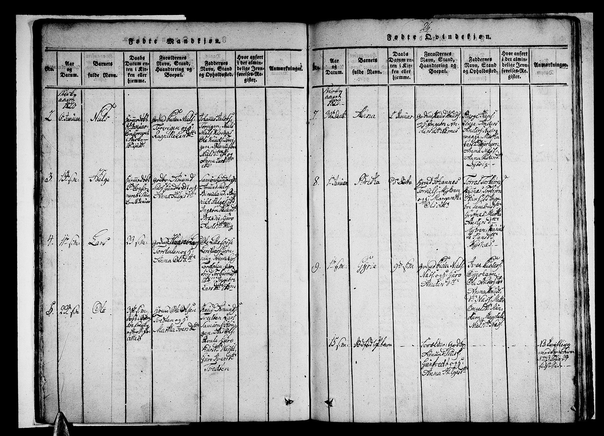 Strandebarm sokneprestembete, SAB/A-78401/H/Haa: Ministerialbok nr. A 5, 1816-1826, s. 26