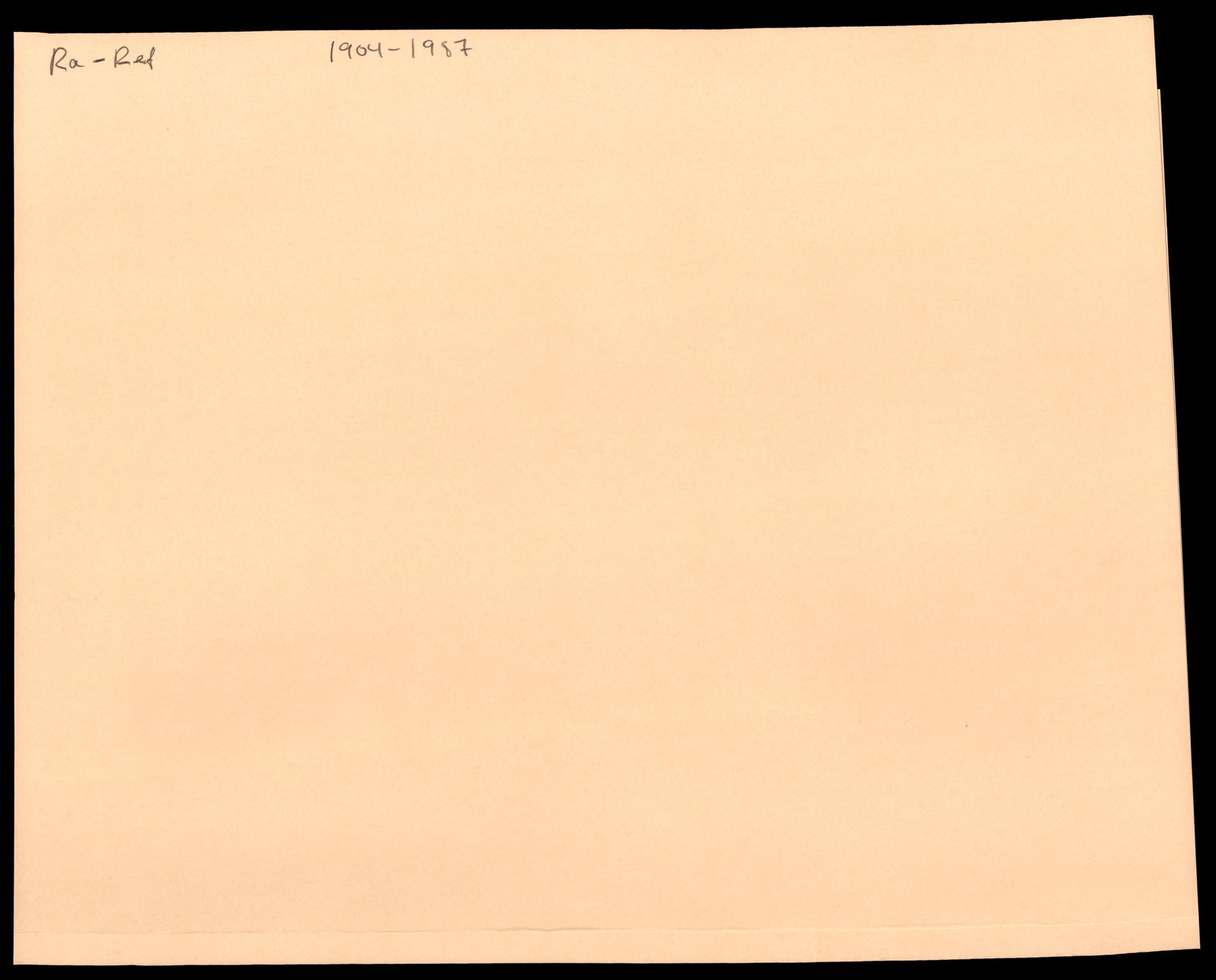 Ålesund sorenskriveri, SAT/A-4383/2/J/Jd/Jde/L0011: Bilag. Enkeltmannsforetak Ra - Sk, 1904-1989, s. 1