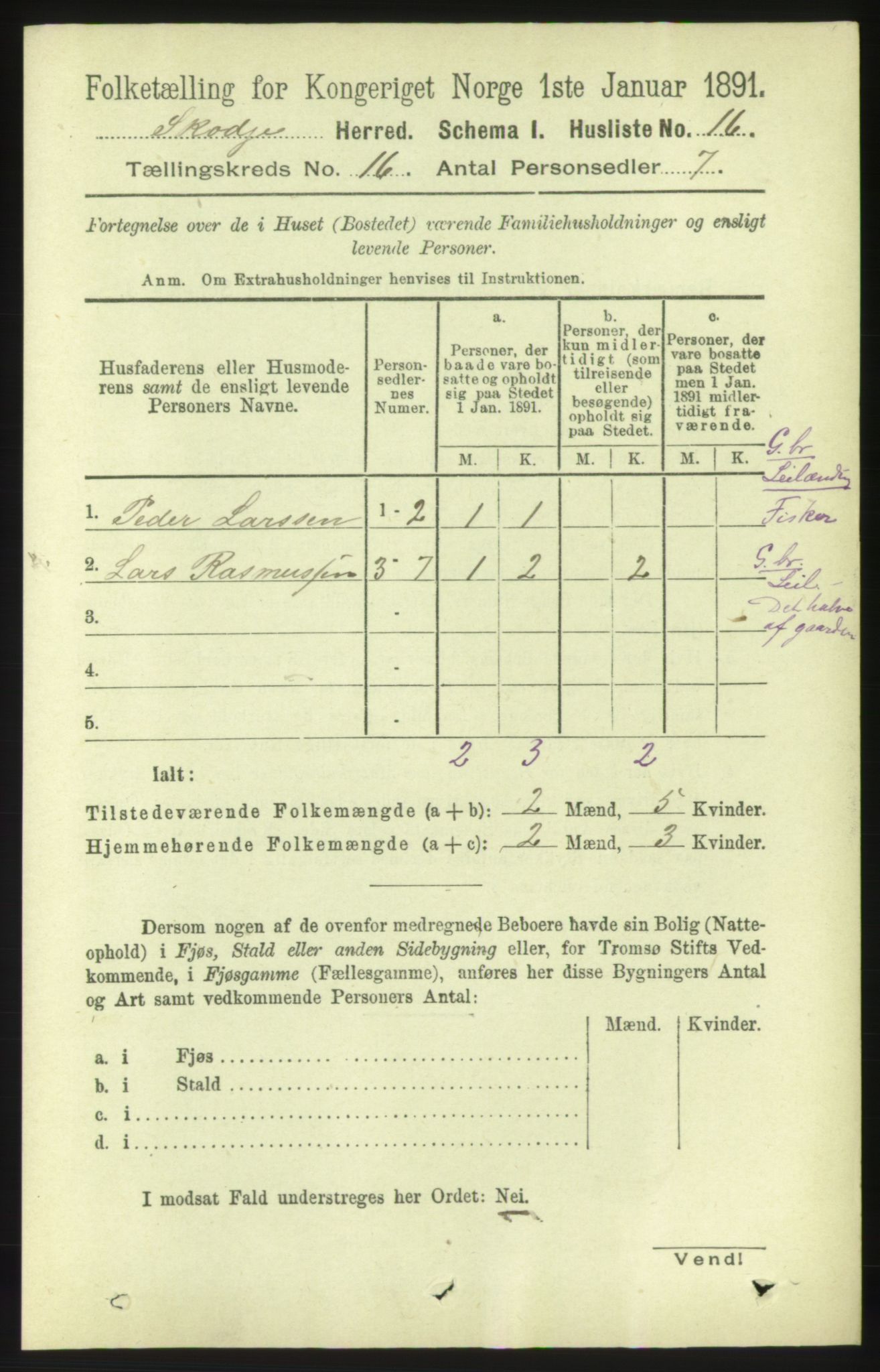 RA, Folketelling 1891 for 1529 Skodje herred, 1891, s. 3345