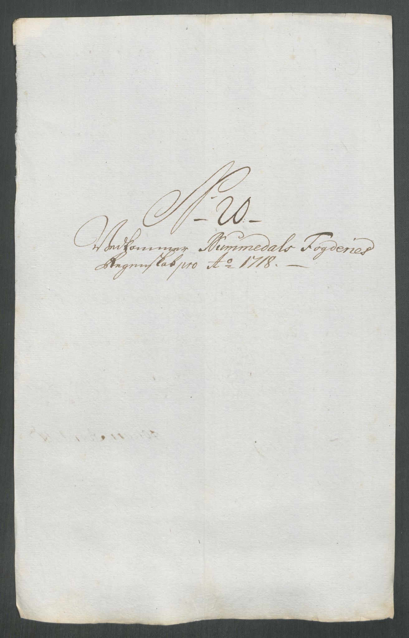 Rentekammeret inntil 1814, Reviderte regnskaper, Fogderegnskap, AV/RA-EA-4092/R64/L4439: Fogderegnskap Namdal, 1718, s. 177