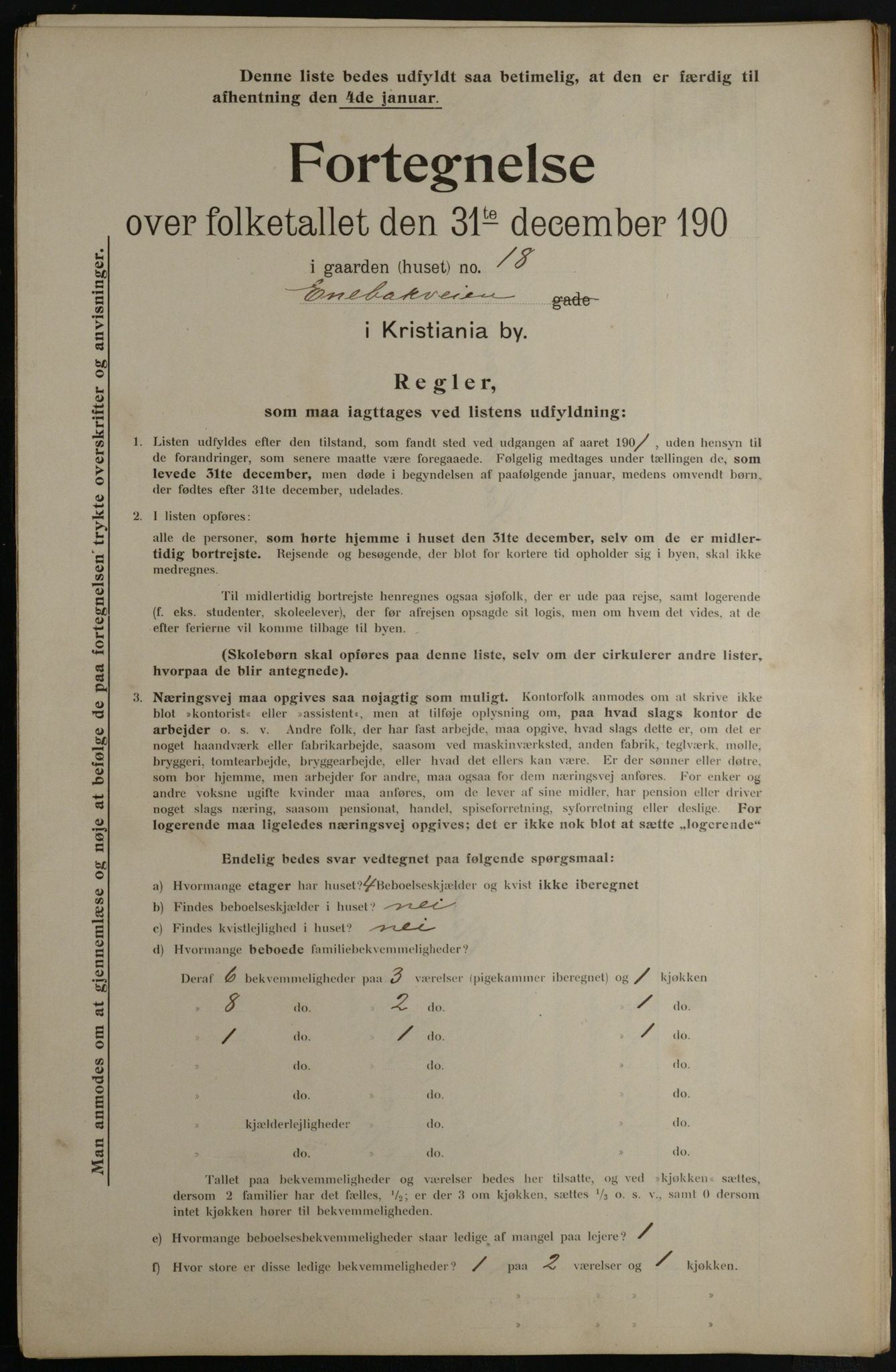 OBA, Kommunal folketelling 31.12.1901 for Kristiania kjøpstad, 1901, s. 3357