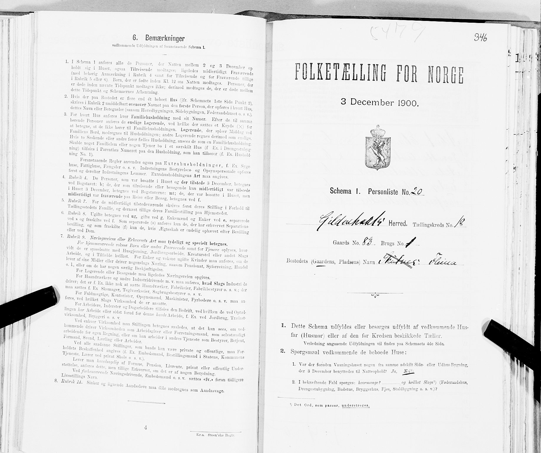 SAT, Folketelling 1900 for 1838 Gildeskål herred, 1900, s. 1856