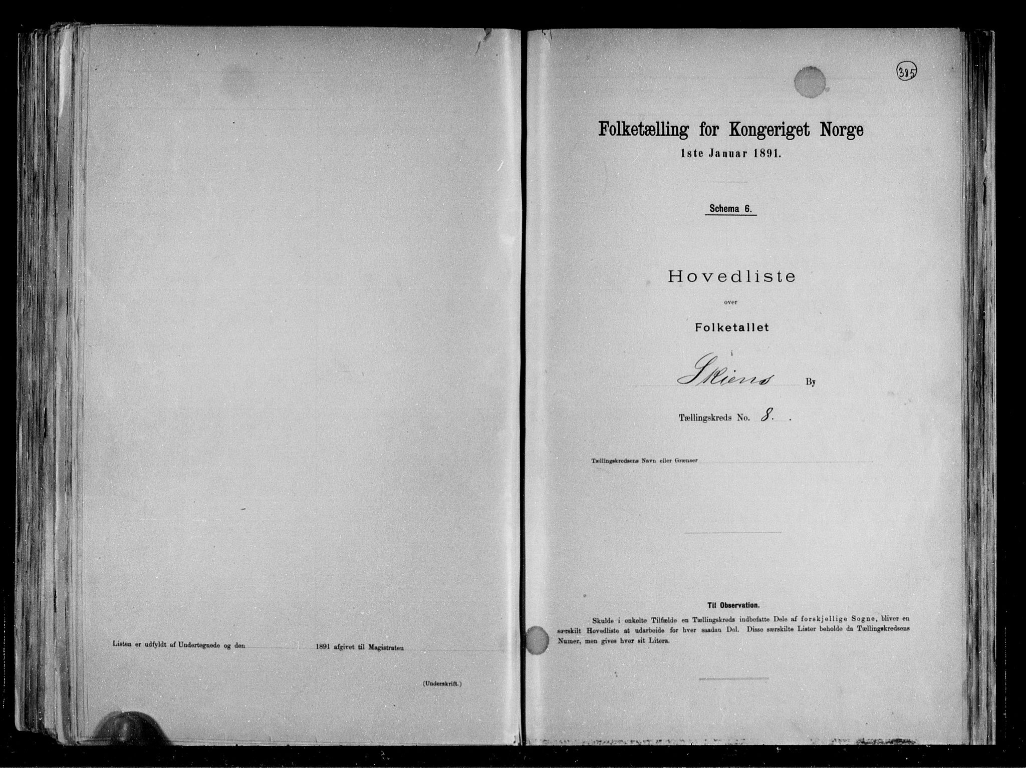 RA, Folketelling 1891 for 0806 Skien kjøpstad, 1891, s. 23