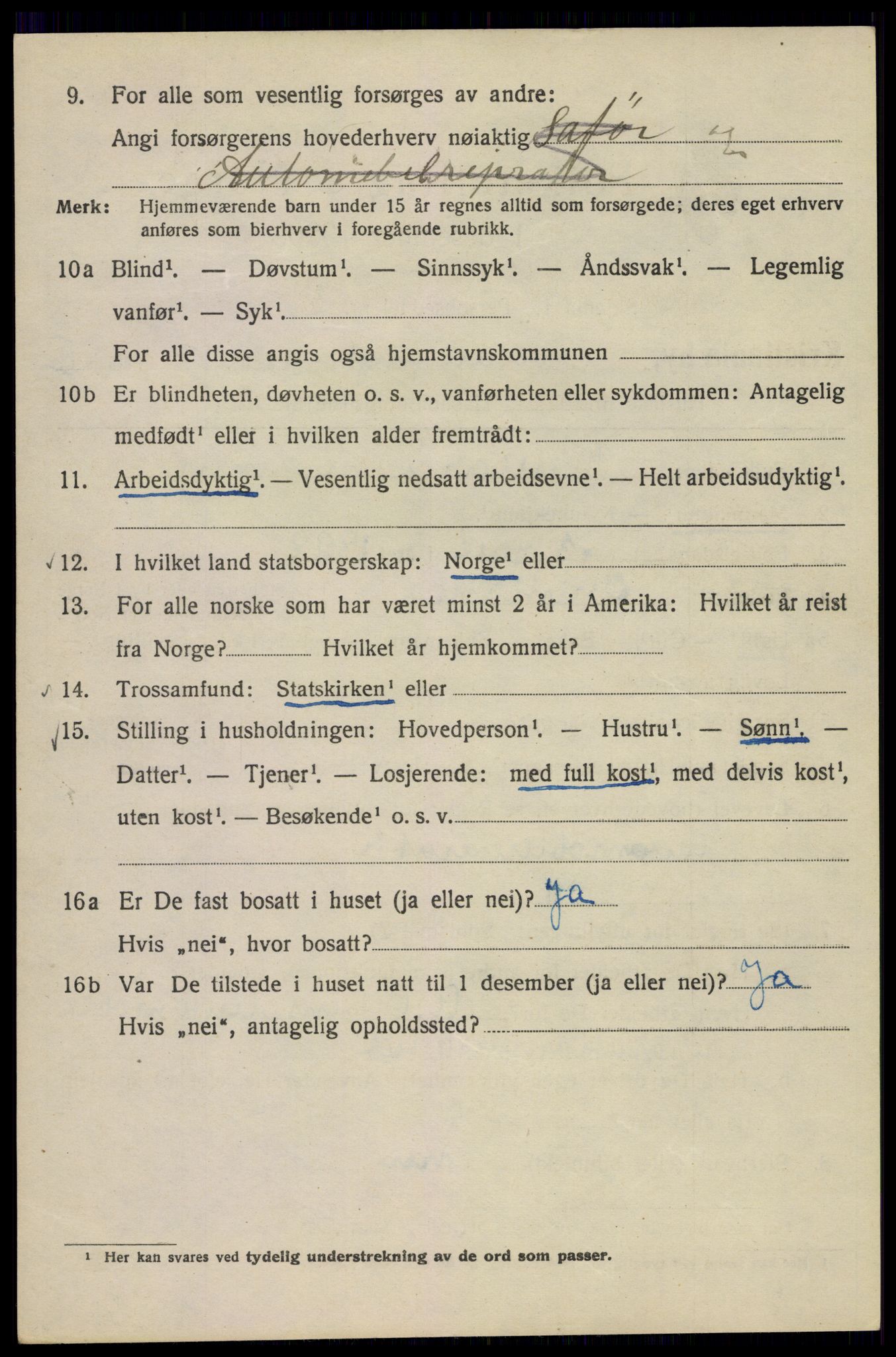 SAO, Folketelling 1920 for 0301 Kristiania kjøpstad, 1920, s. 558062