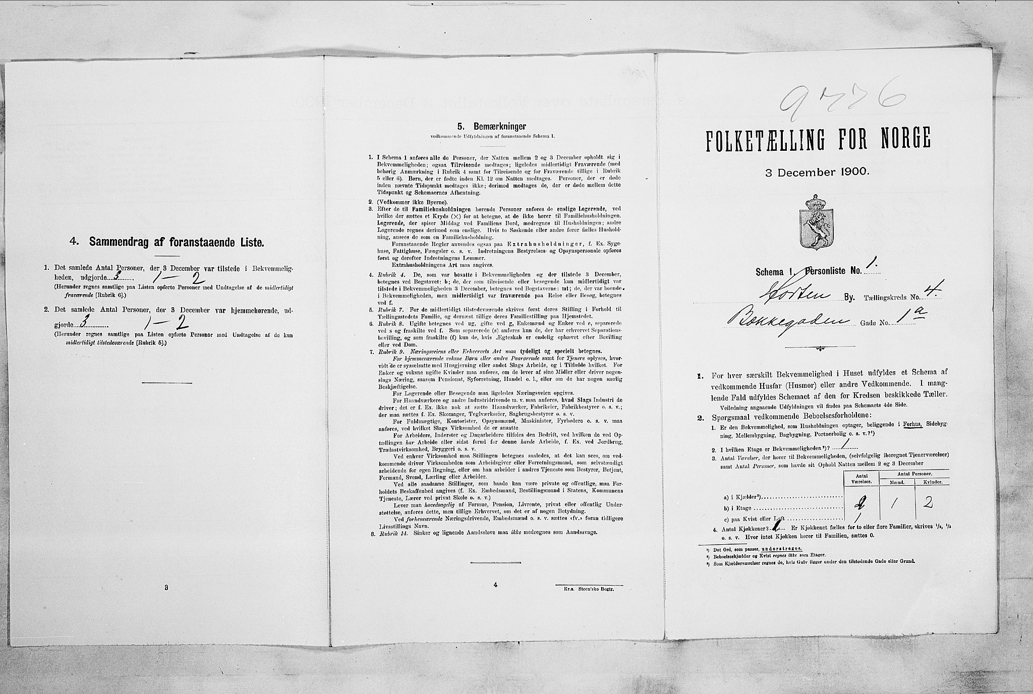 RA, Folketelling 1900 for 0703 Horten ladested, 1900, s. 2854
