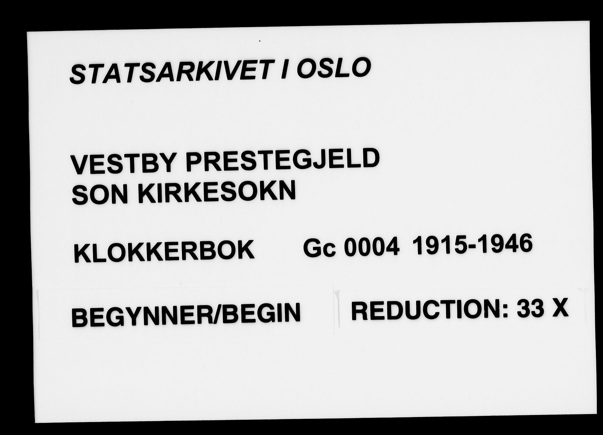 Vestby prestekontor Kirkebøker, AV/SAO-A-10893/G/Gc/L0004: Klokkerbok nr. III 4, 1915-1946