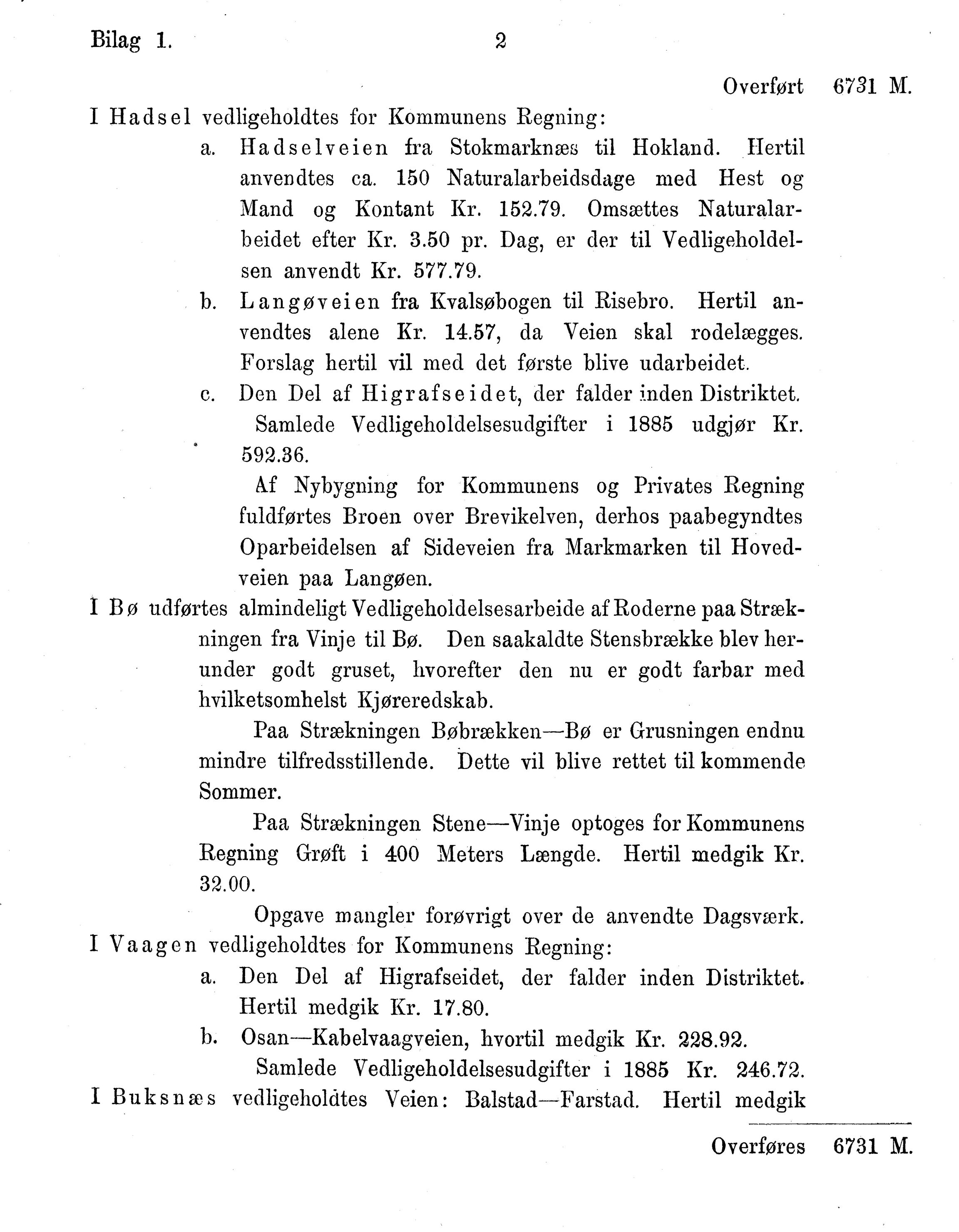 Nordland Fylkeskommune. Fylkestinget, AIN/NFK-17/176/A/Ac/L0015: Fylkestingsforhandlinger 1886-1890, 1886-1890