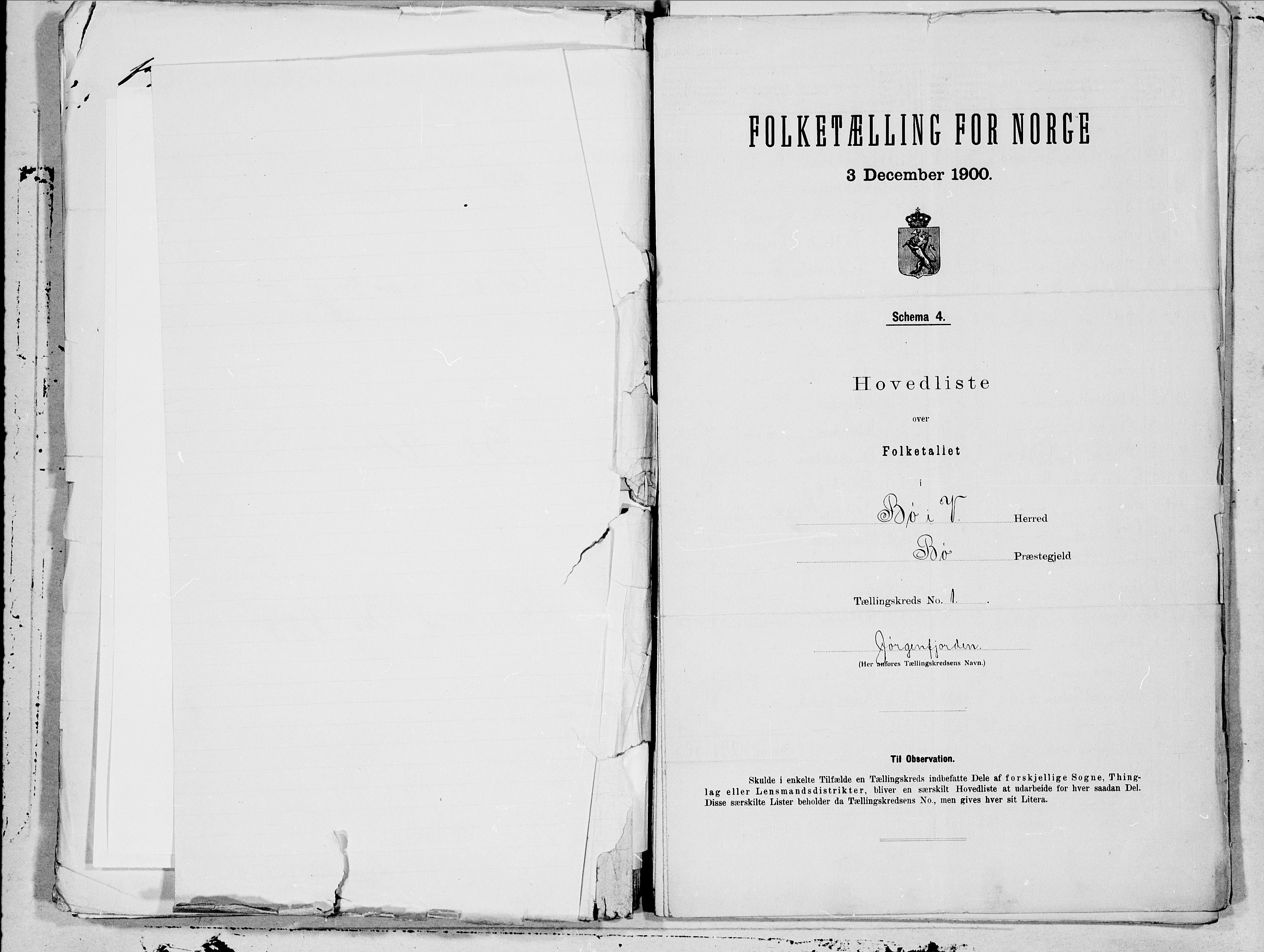 SAT, Folketelling 1900 for 1867 Bø herred, 1900, s. 2