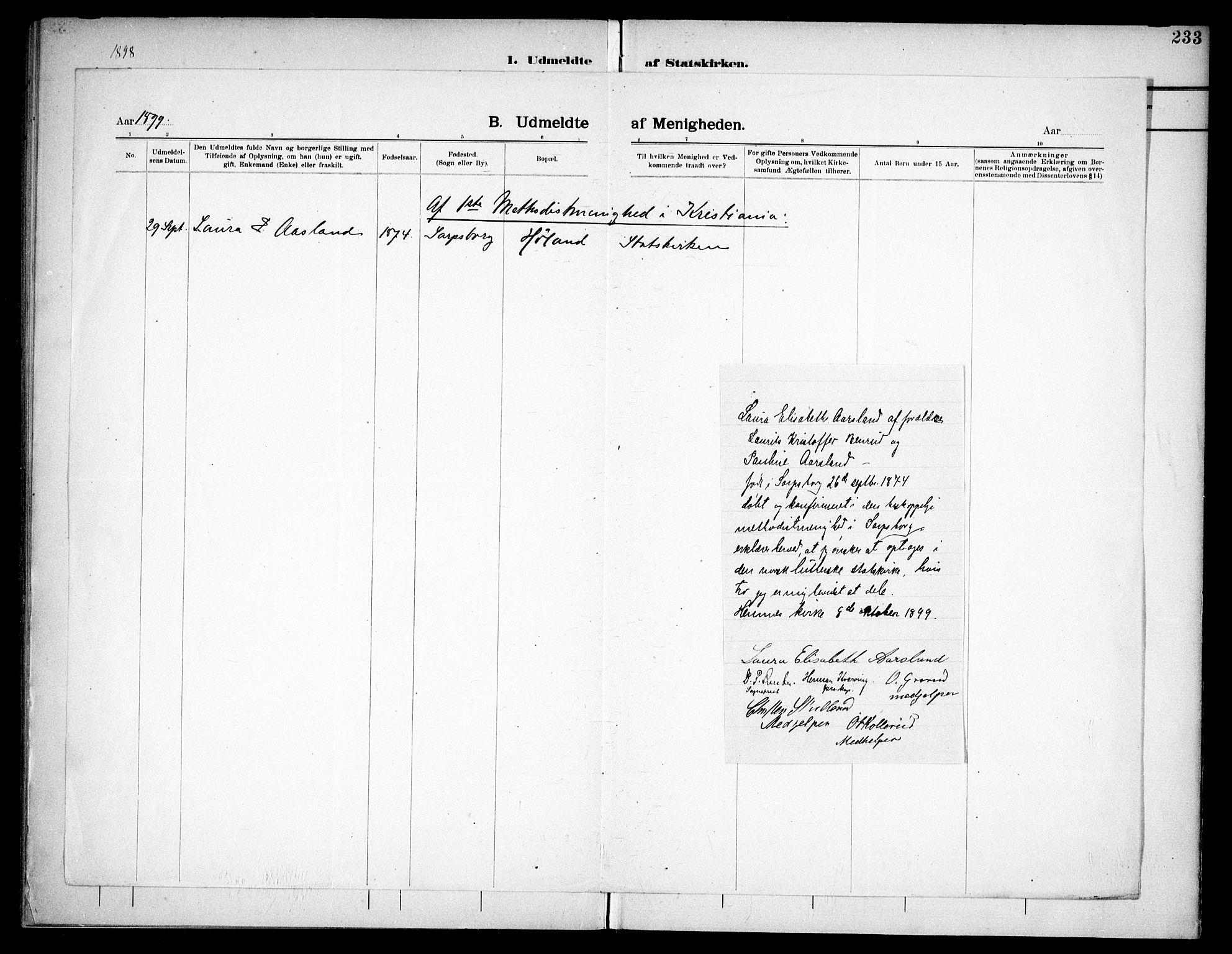 Høland prestekontor Kirkebøker, AV/SAO-A-10346a/F/Fb/L0003: Ministerialbok nr. II 3, 1897-1912, s. 233