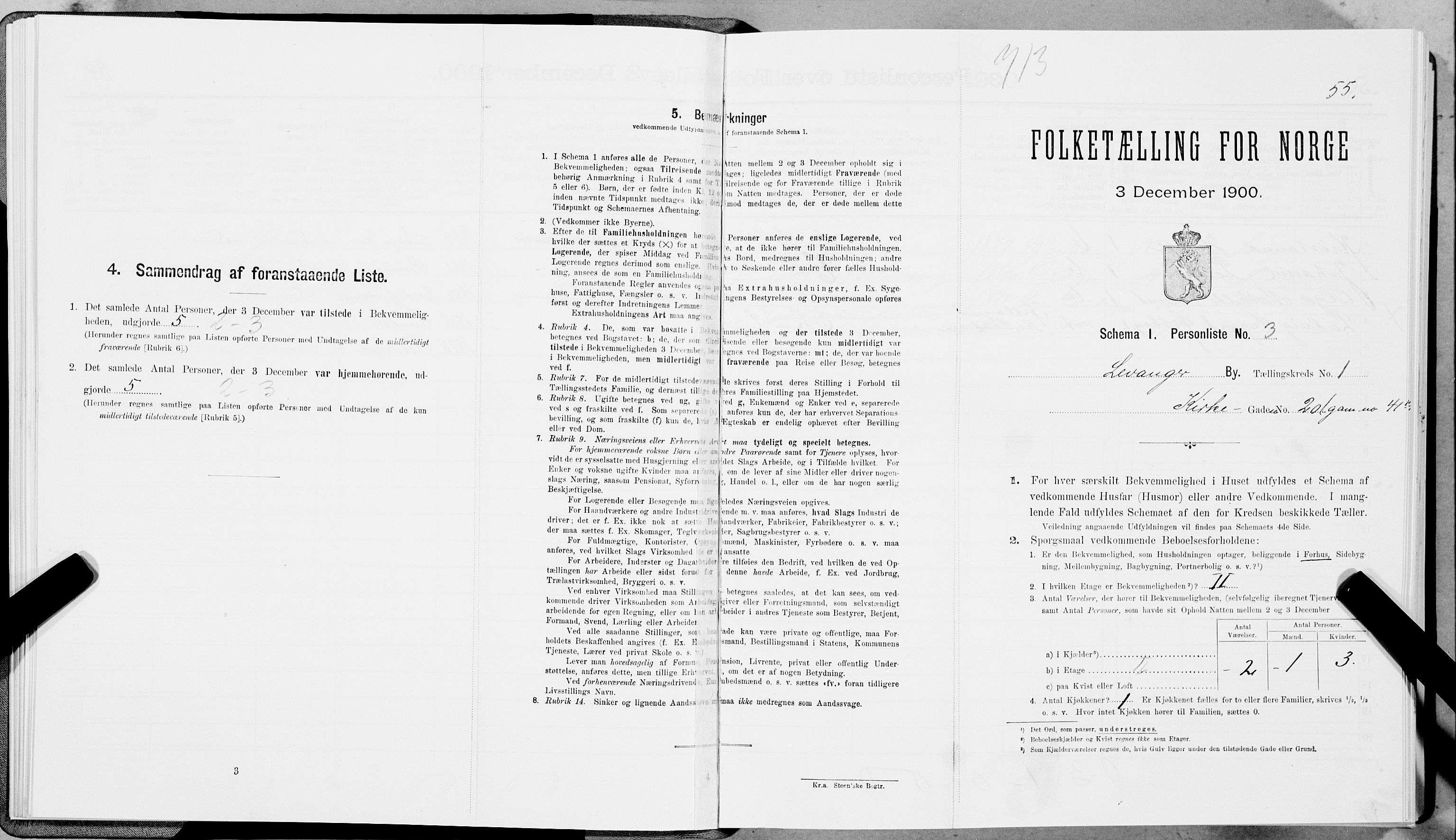 SAT, Folketelling 1900 for 1701 Levanger kjøpstad, 1900, s. 65
