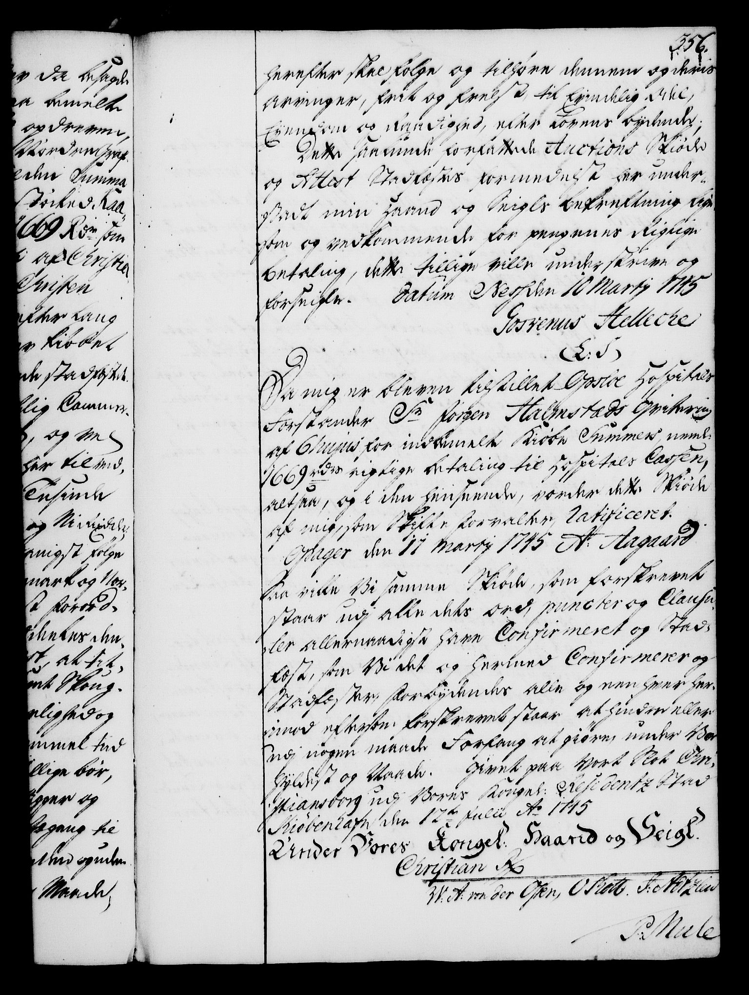 Rentekammeret, Kammerkanselliet, RA/EA-3111/G/Gg/Gga/L0005: Norsk ekspedisjonsprotokoll med register (merket RK 53.5), 1741-1749, s. 356