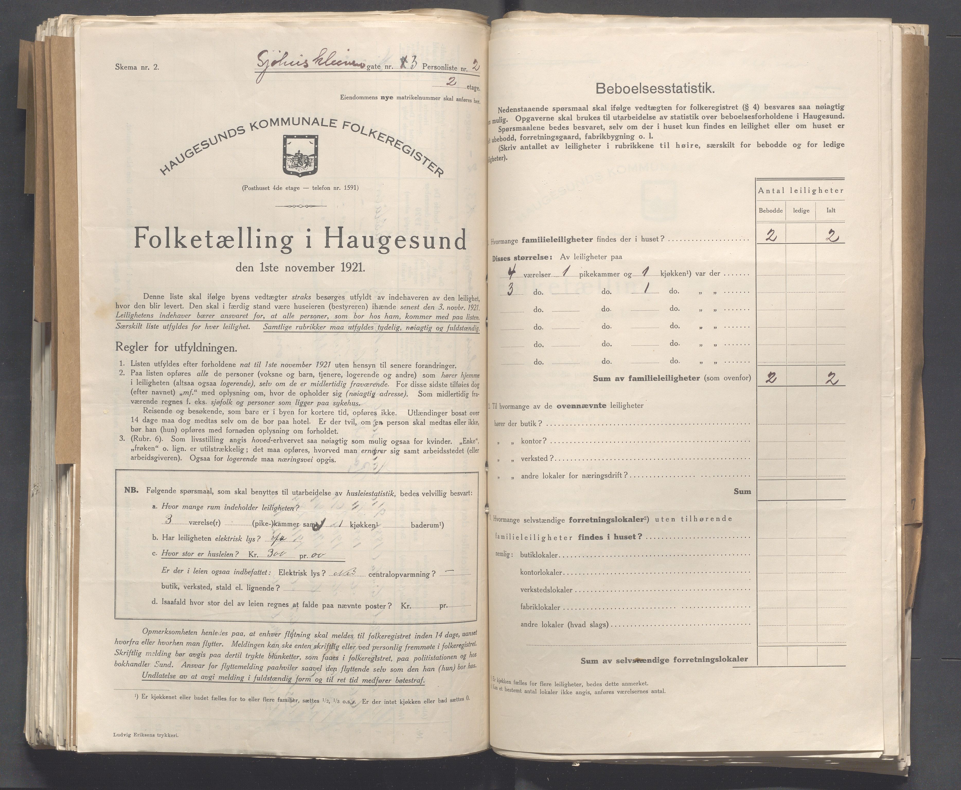 IKAR, Kommunal folketelling 1.11.1921 for Haugesund, 1921, s. 6555