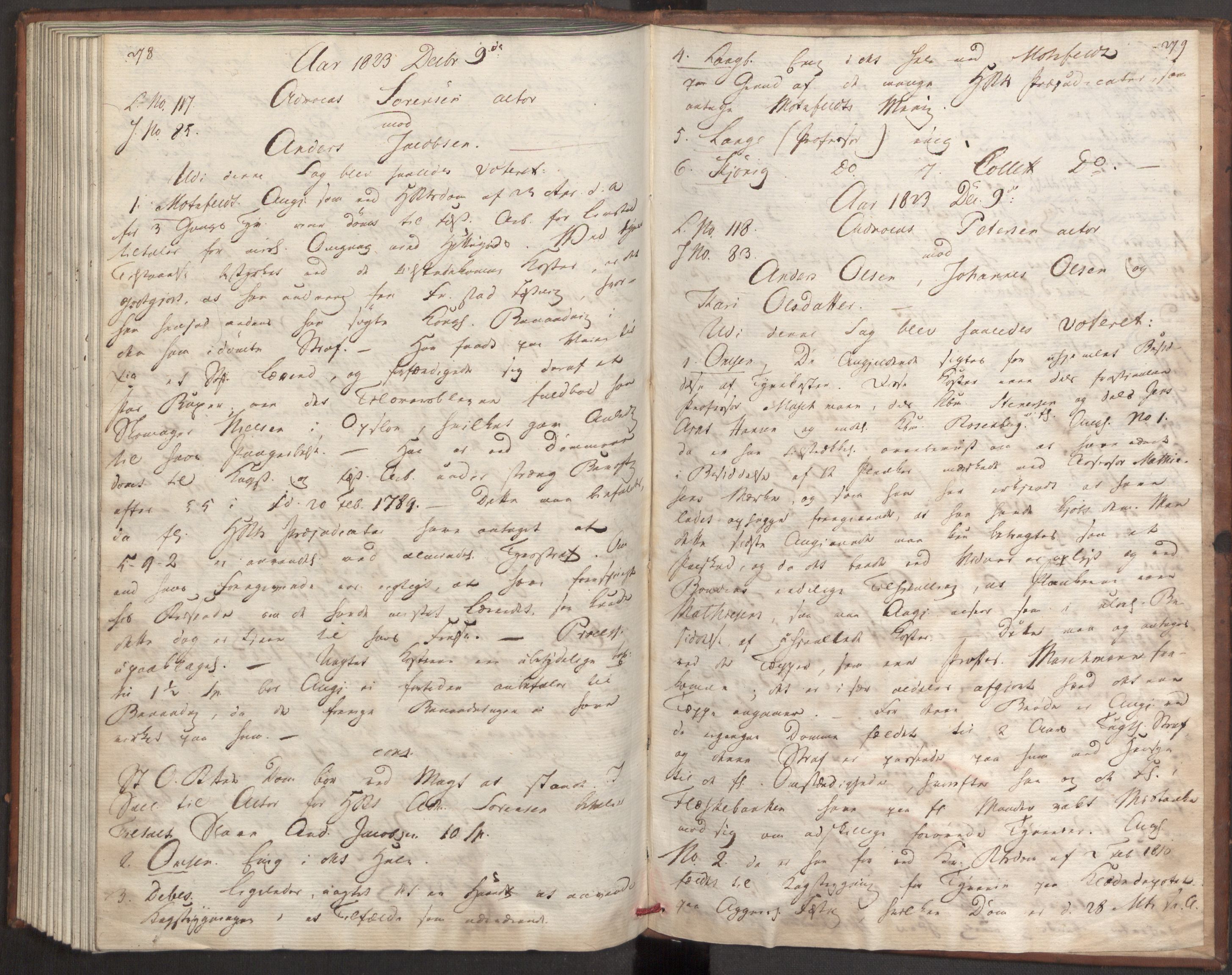 Høyesterett, AV/RA-S-1002/E/Eb/Ebb/L0009/0002: Voteringsprotokoller / Voteringsprotokoll, 1823, s. 278-279