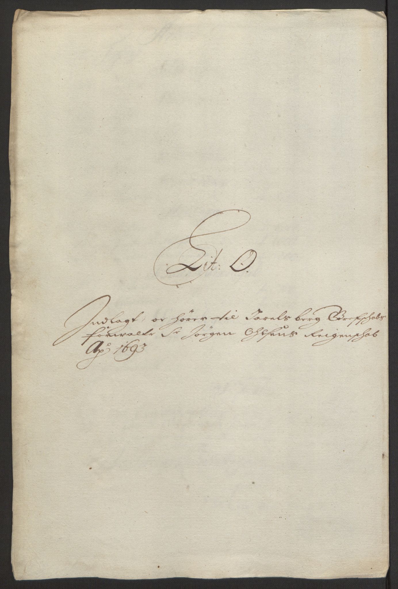 Rentekammeret inntil 1814, Reviderte regnskaper, Fogderegnskap, RA/EA-4092/R32/L1866: Fogderegnskap Jarlsberg grevskap, 1693, s. 387