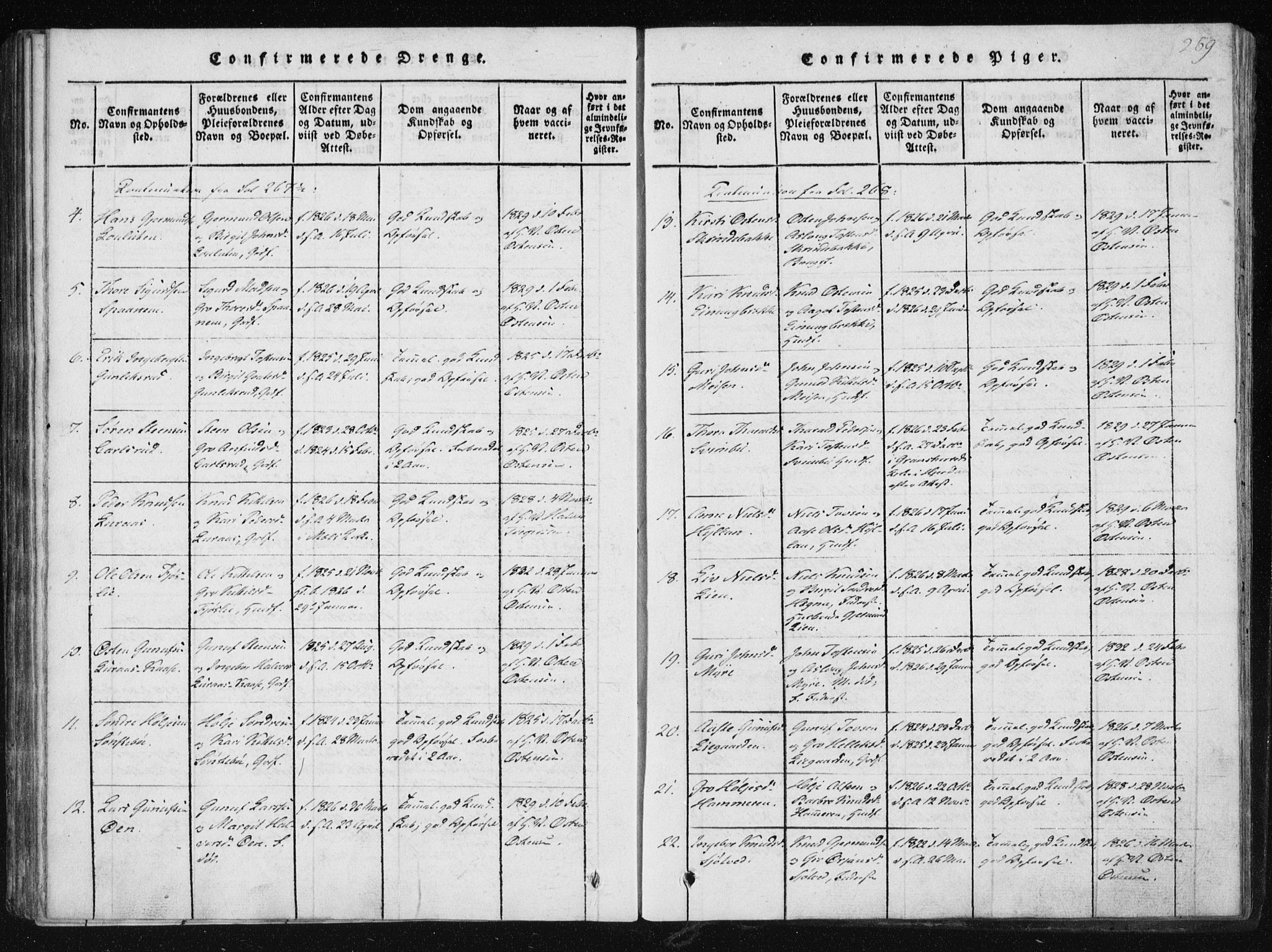 Tinn kirkebøker, AV/SAKO-A-308/F/Fb/L0001: Ministerialbok nr. II 1, 1815-1843, s. 269