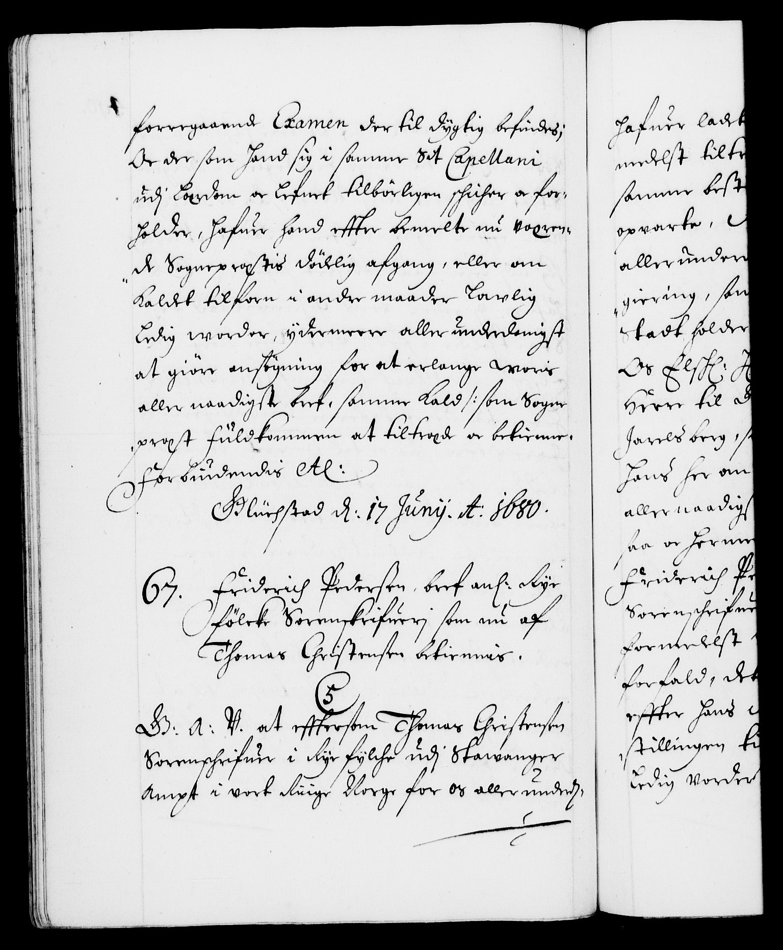 Danske Kanselli 1572-1799, RA/EA-3023/F/Fc/Fca/Fcaa/L0012: Norske registre (mikrofilm), 1674-1680, s. 400b