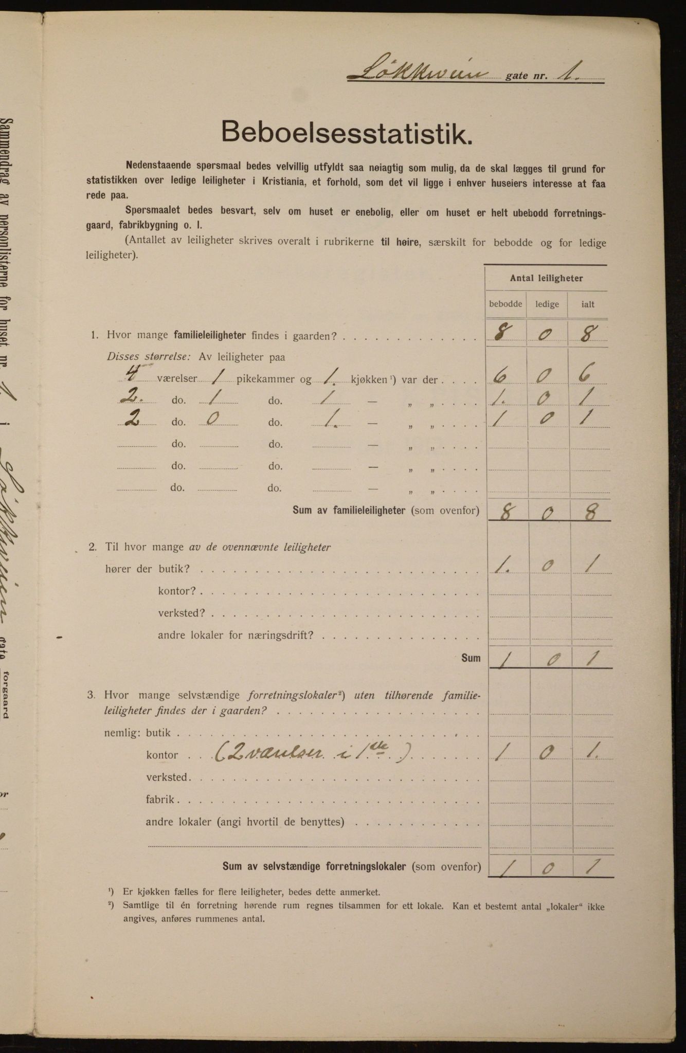 OBA, Kommunal folketelling 1.2.1912 for Kristiania, 1912, s. 59002