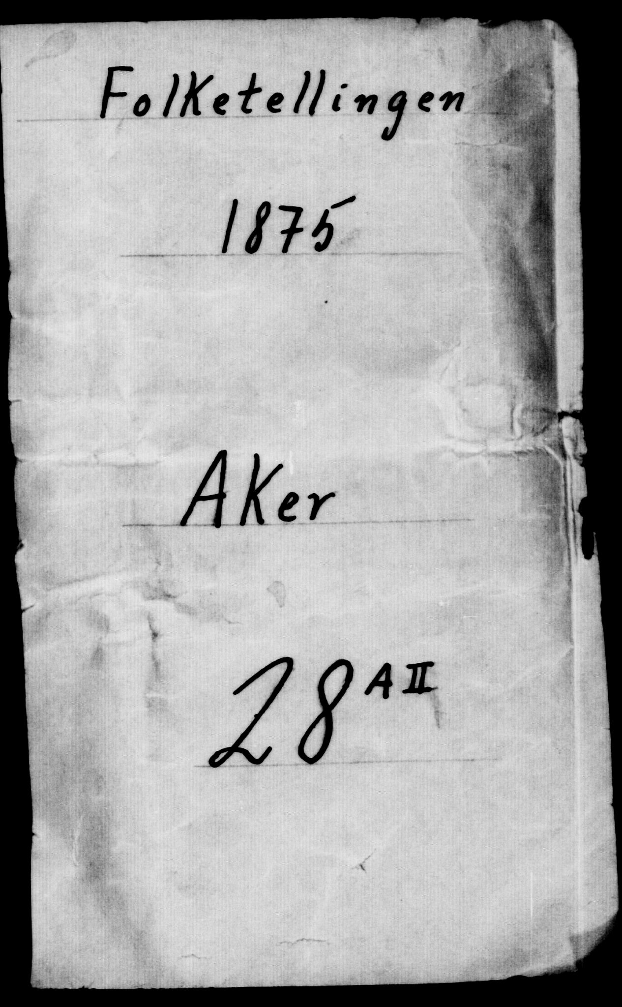 RA, Folketelling 1875 for 0218bP Østre Aker prestegjeld, 1875, s. 2429