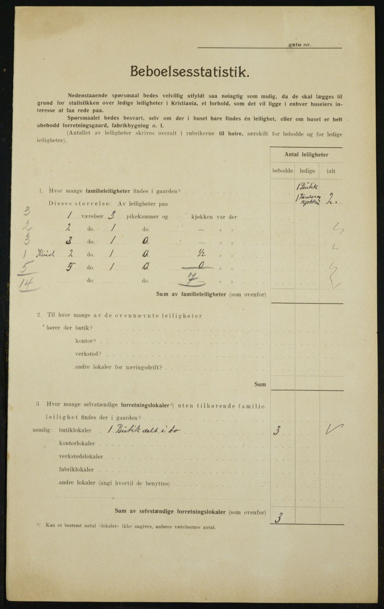 OBA, Kommunal folketelling 1.2.1910 for Kristiania, 1910, s. 71464