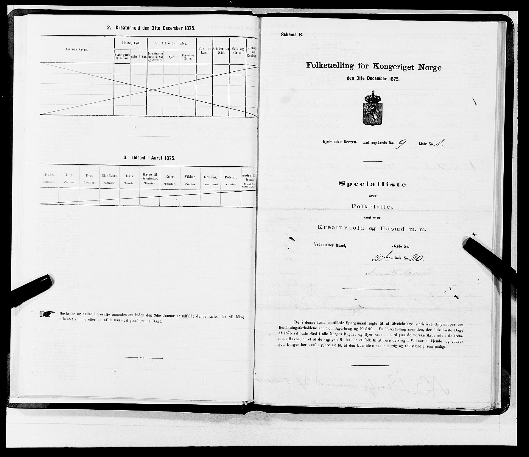 SAB, Folketelling 1875 for 1301 Bergen kjøpstad, 1875, s. 416