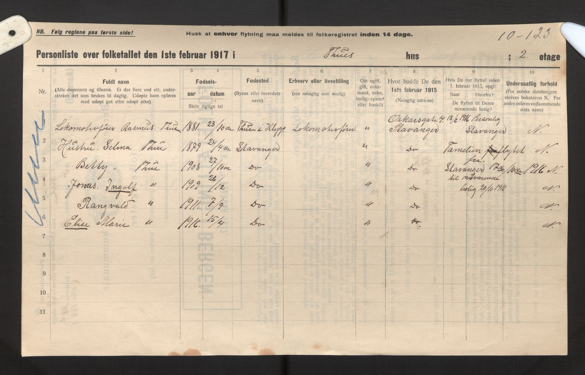 SAB, Kommunal folketelling 1917 for Bergen kjøpstad, 1917, s. 51741