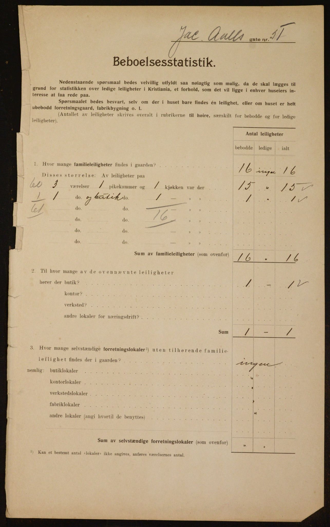 OBA, Kommunal folketelling 1.2.1910 for Kristiania, 1910, s. 44134