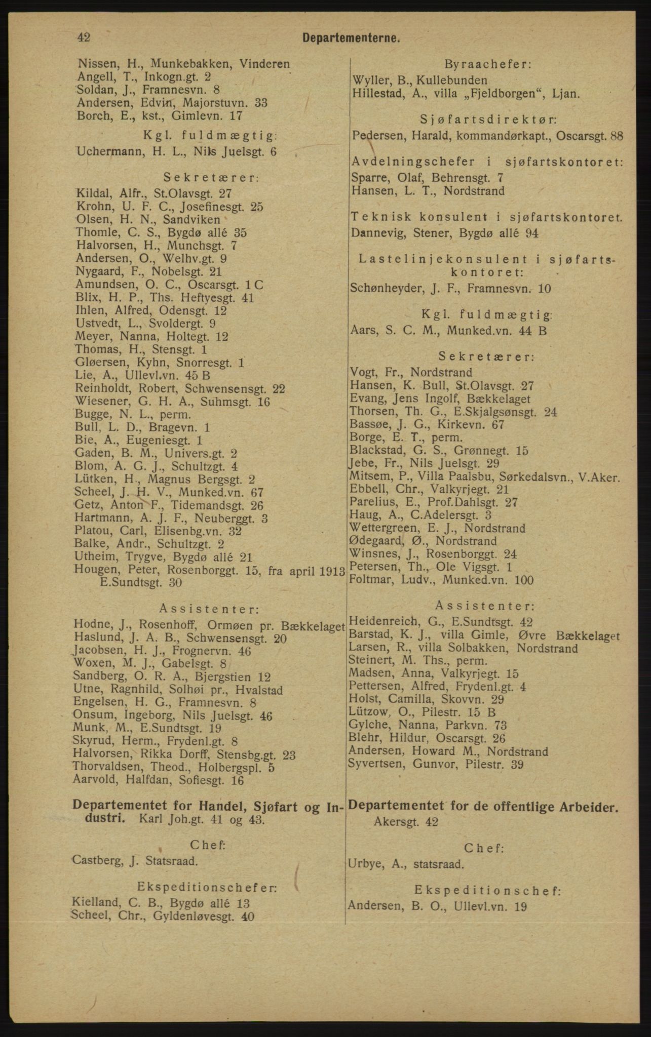 Kristiania/Oslo adressebok, PUBL/-, 1913, s. 44