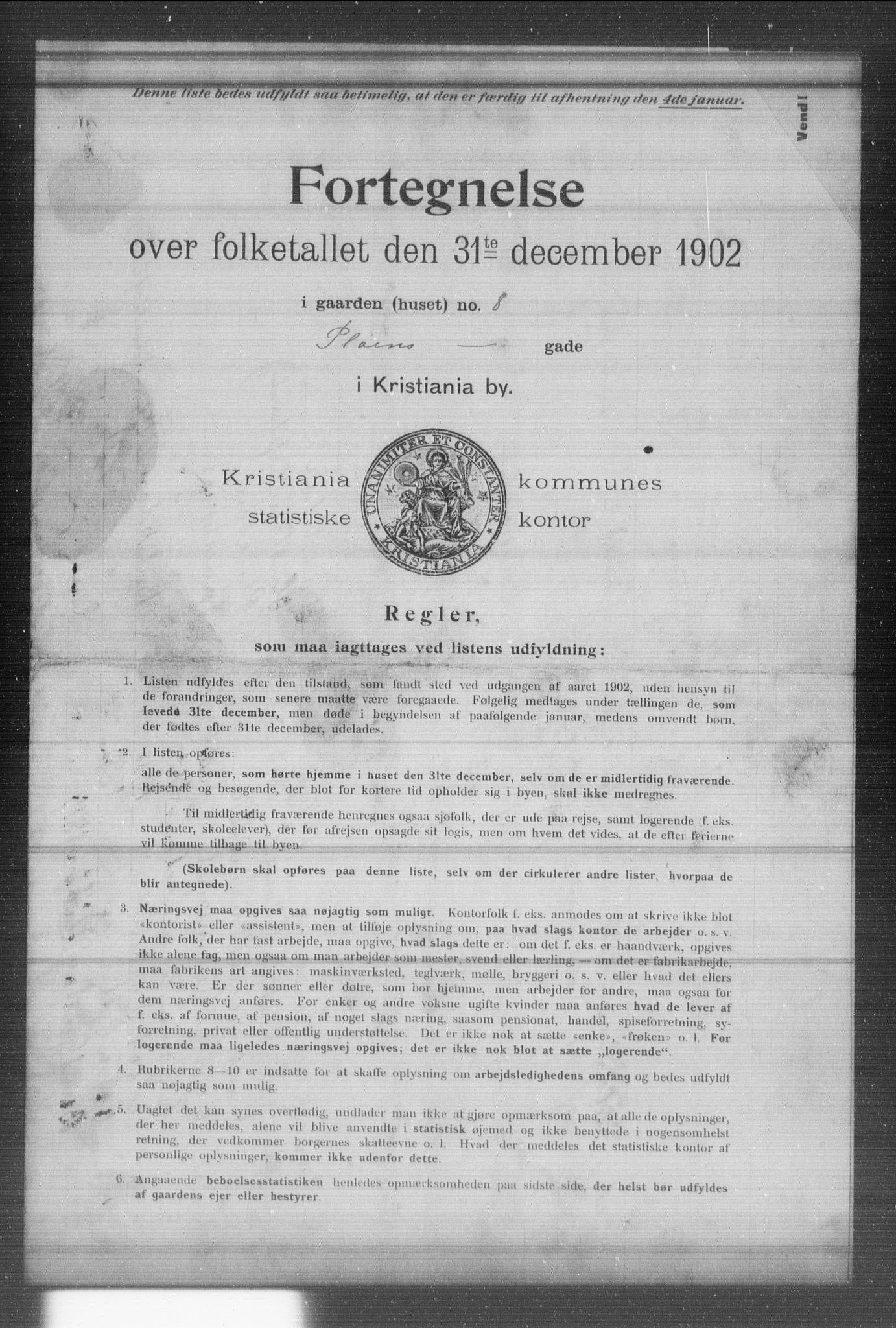 OBA, Kommunal folketelling 31.12.1902 for Kristiania kjøpstad, 1902, s. 15436