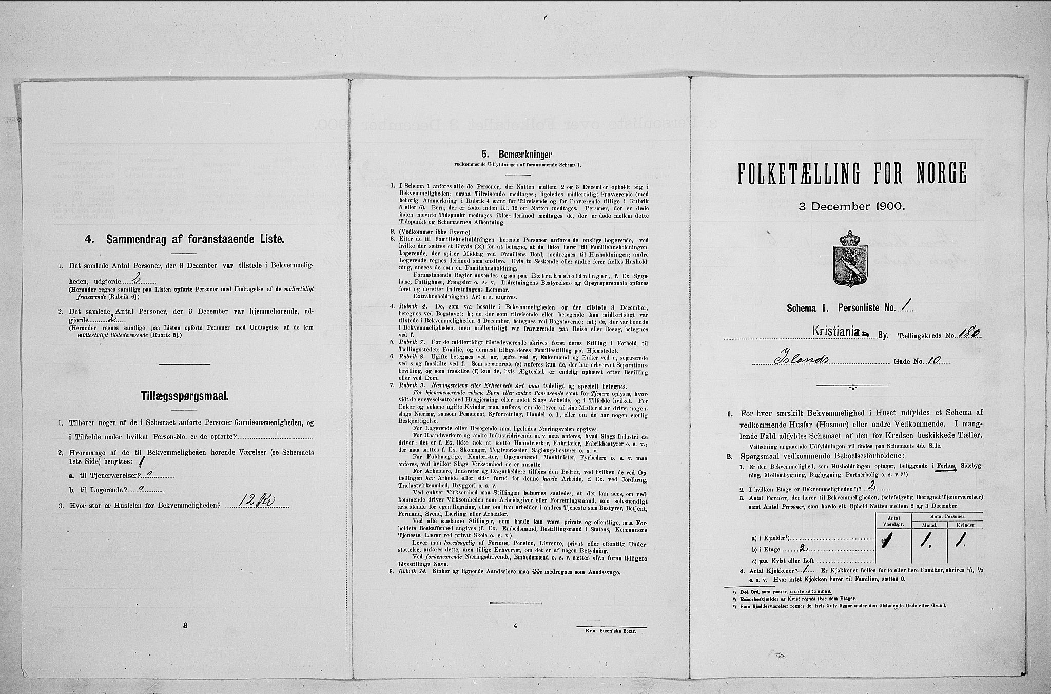 SAO, Folketelling 1900 for 0301 Kristiania kjøpstad, 1900, s. 42222