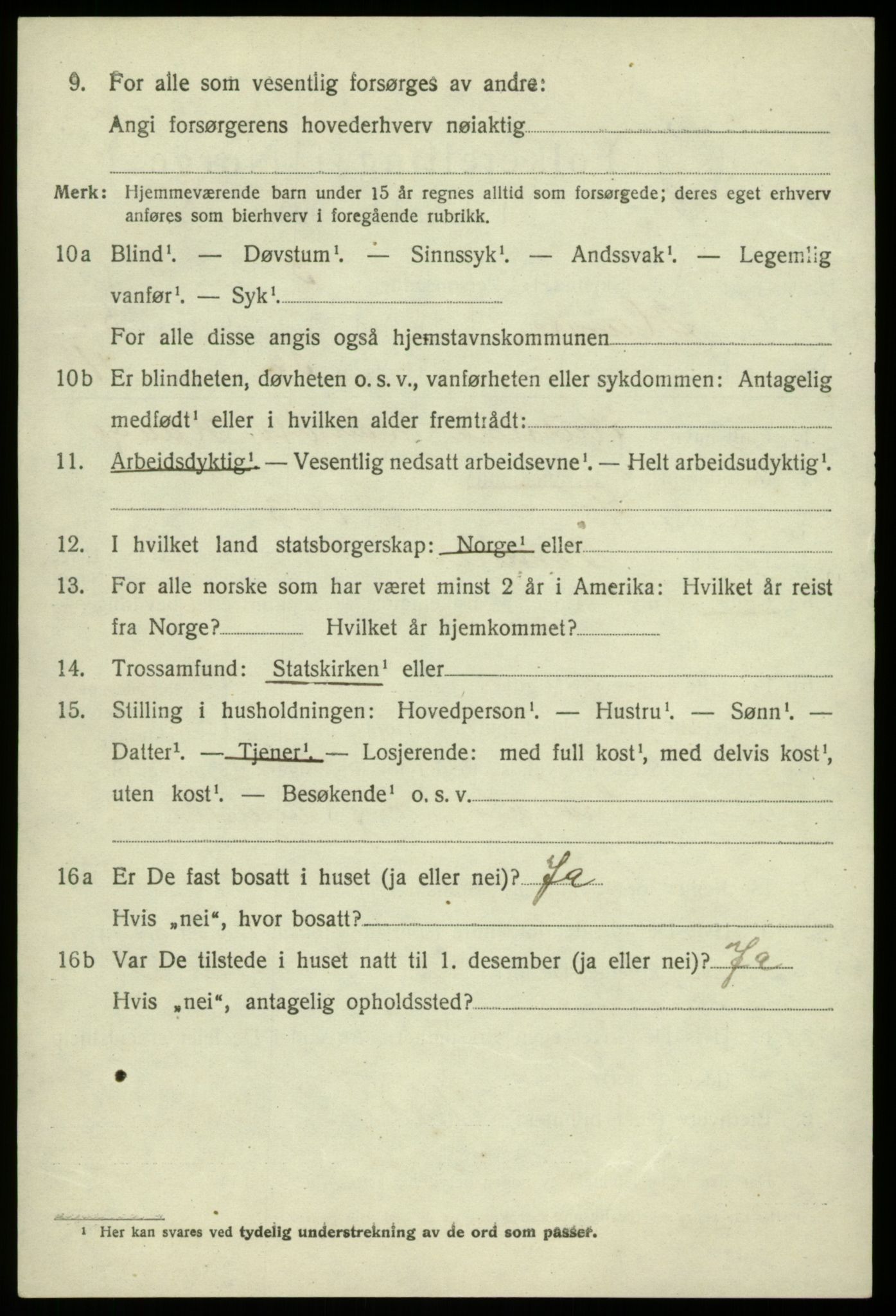 SAB, Folketelling 1920 for 1254 Hamre herred, 1920, s. 3412