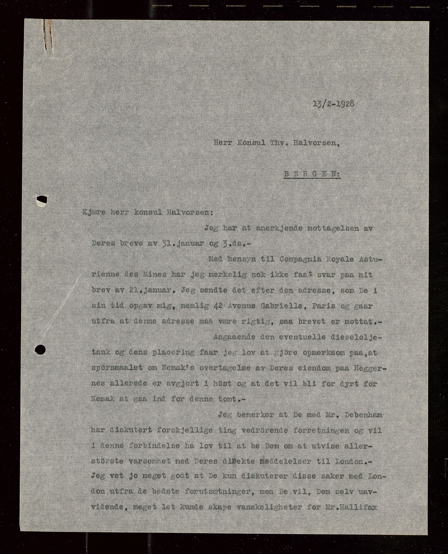 Pa 1521 - A/S Norske Shell, AV/SAST-A-101915/E/Ea/Eaa/L0015: Sjefskorrespondanse, 1928-1929, s. 110