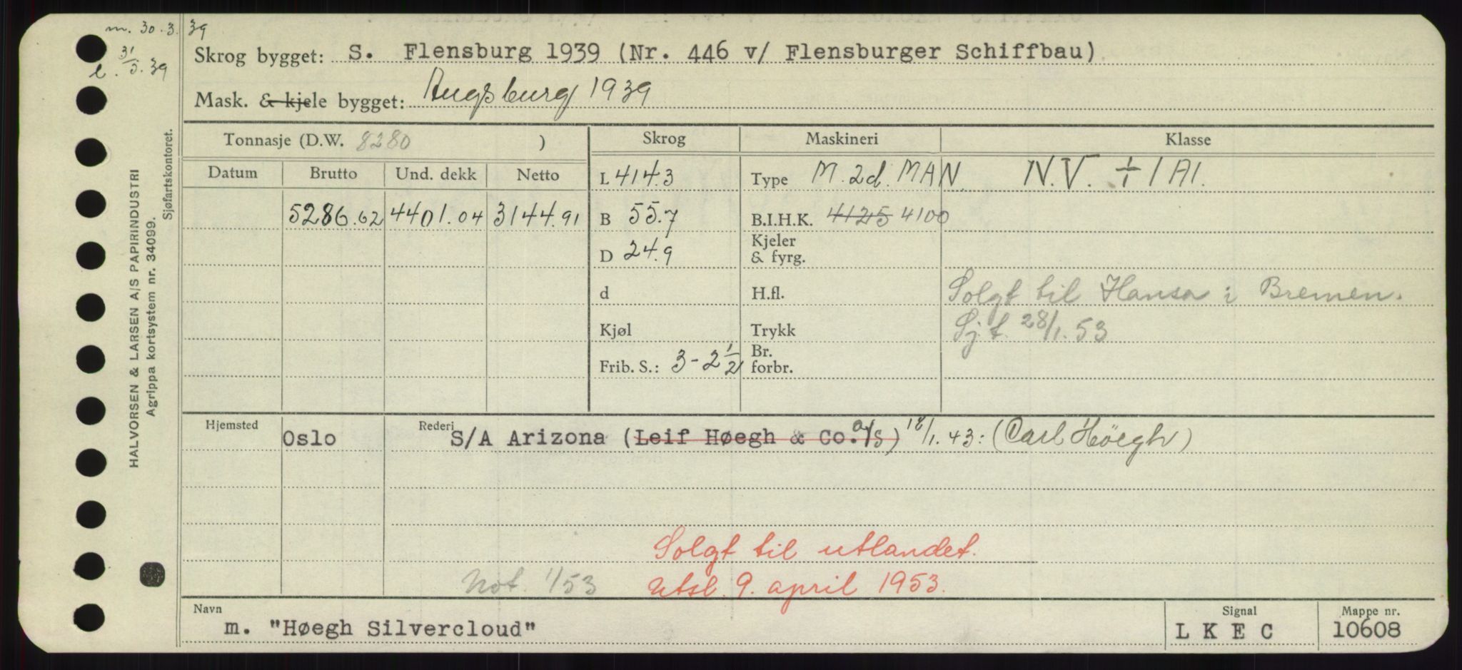 Sjøfartsdirektoratet med forløpere, Skipsmålingen, RA/S-1627/H/Hd/L0017: Fartøy, Holi-Hå, s. 445