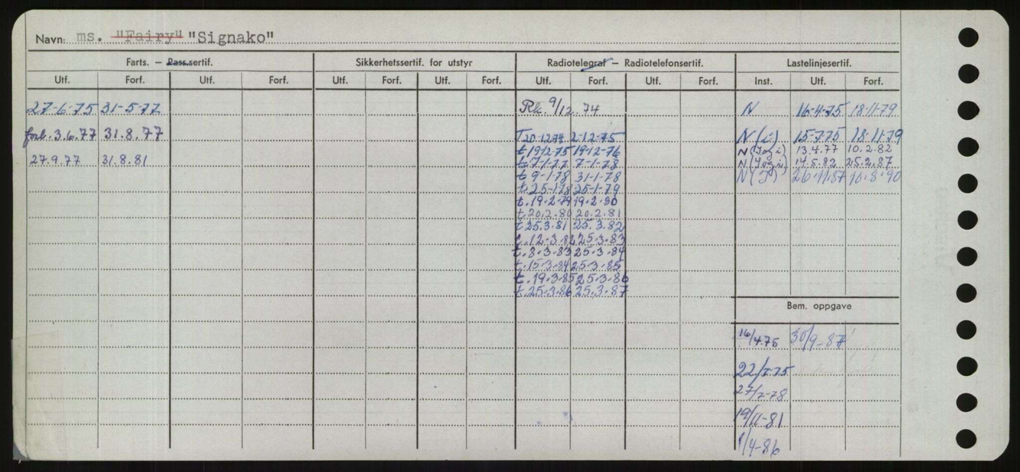 Sjøfartsdirektoratet med forløpere, Skipsmålingen, RA/S-1627/H/Hd/L0033: Fartøy, Sevi-Sjø, s. 72