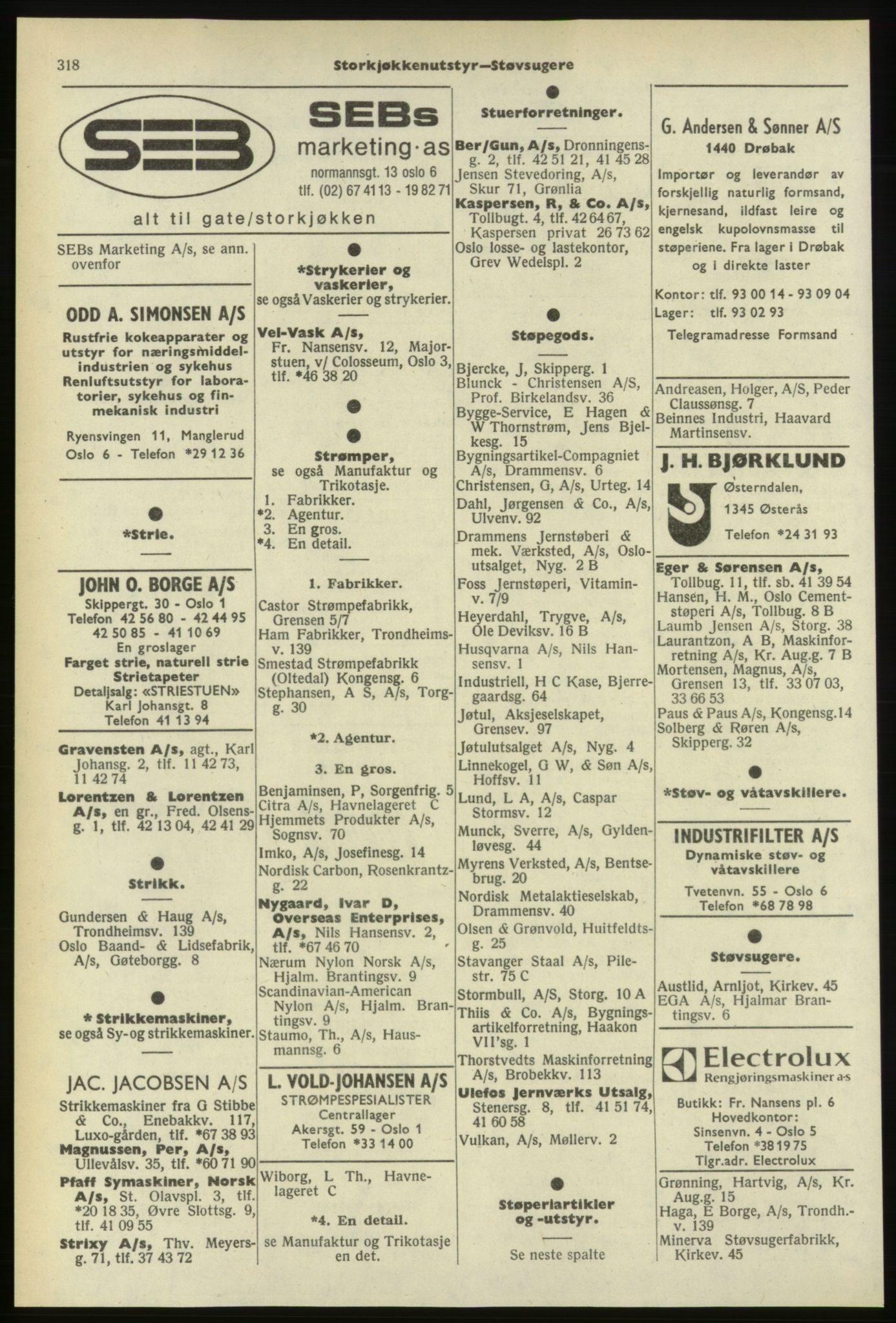 Kristiania/Oslo adressebok, PUBL/-, 1974-1975, s. 318