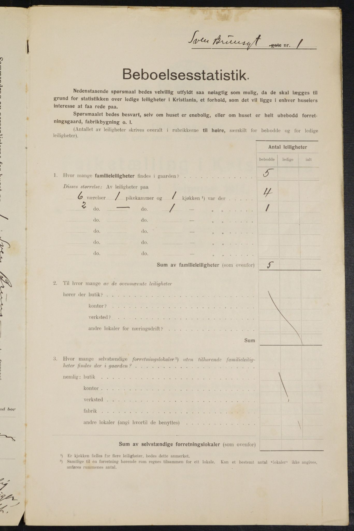 OBA, Kommunal folketelling 1.2.1914 for Kristiania, 1914, s. 105449